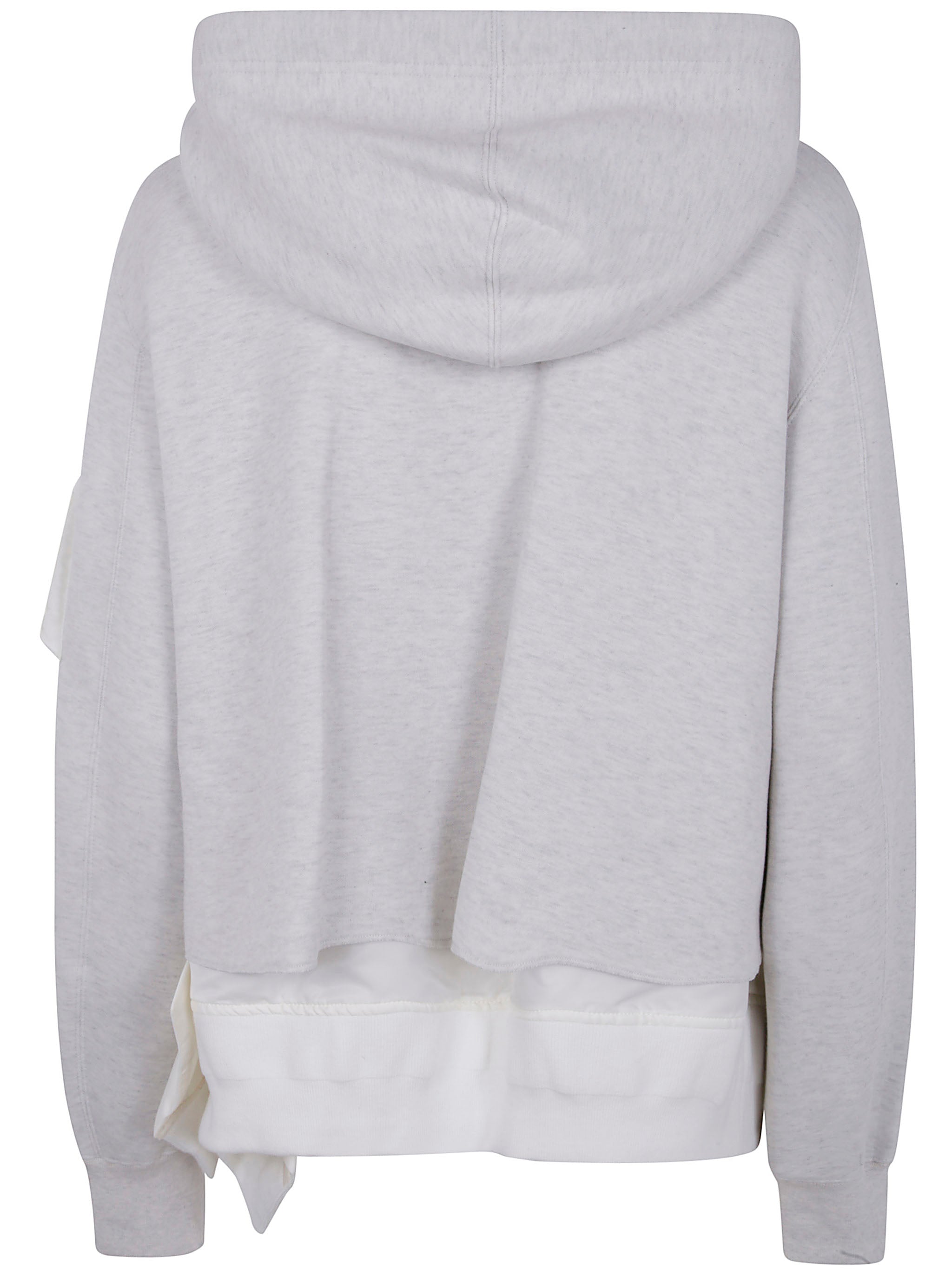 SACAI Sponge Sweat X Nylon Twill Hoodie for Women