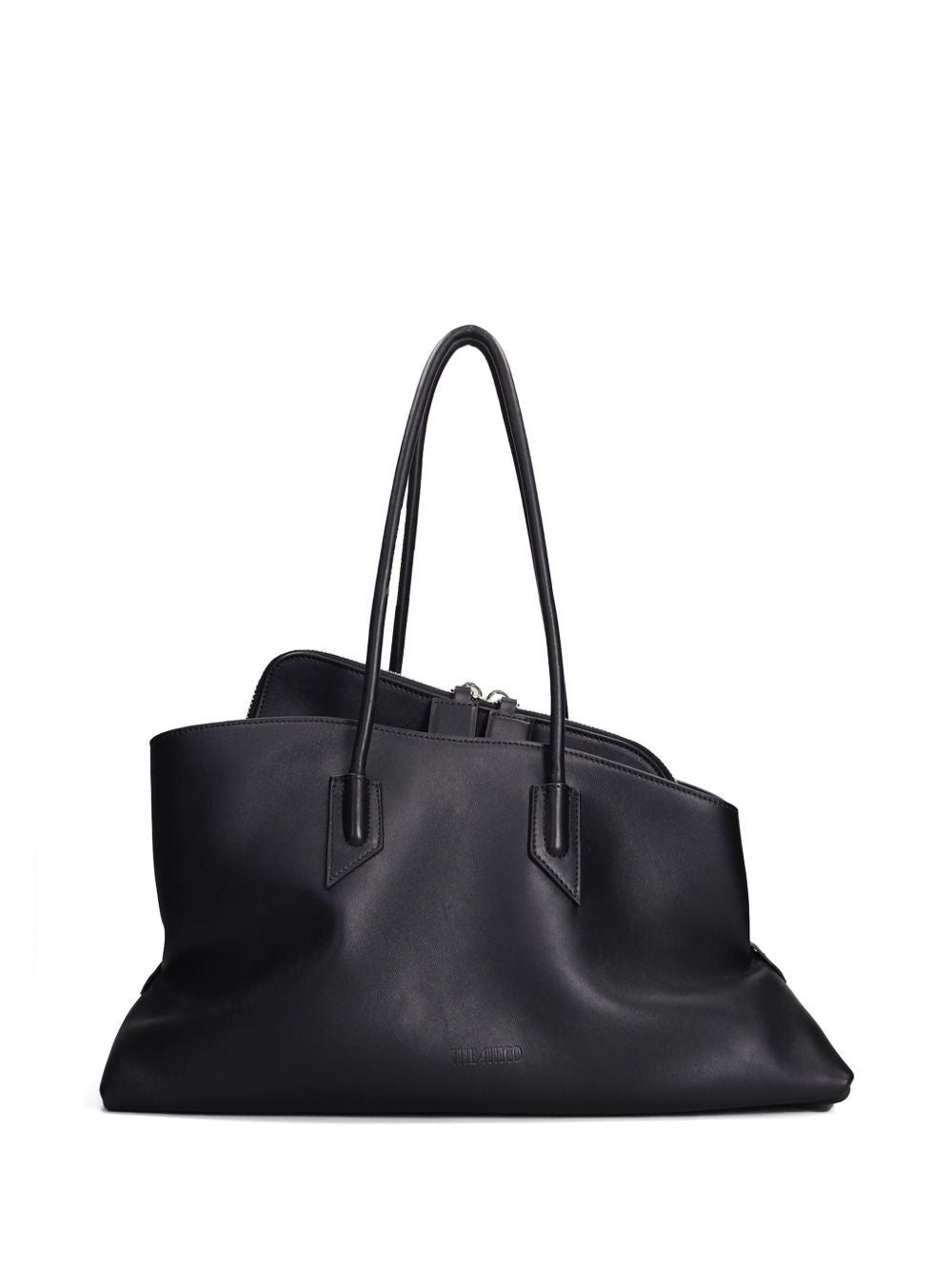 THE ATTICO Mini Leather Shoulder Handbag with Front Pocket