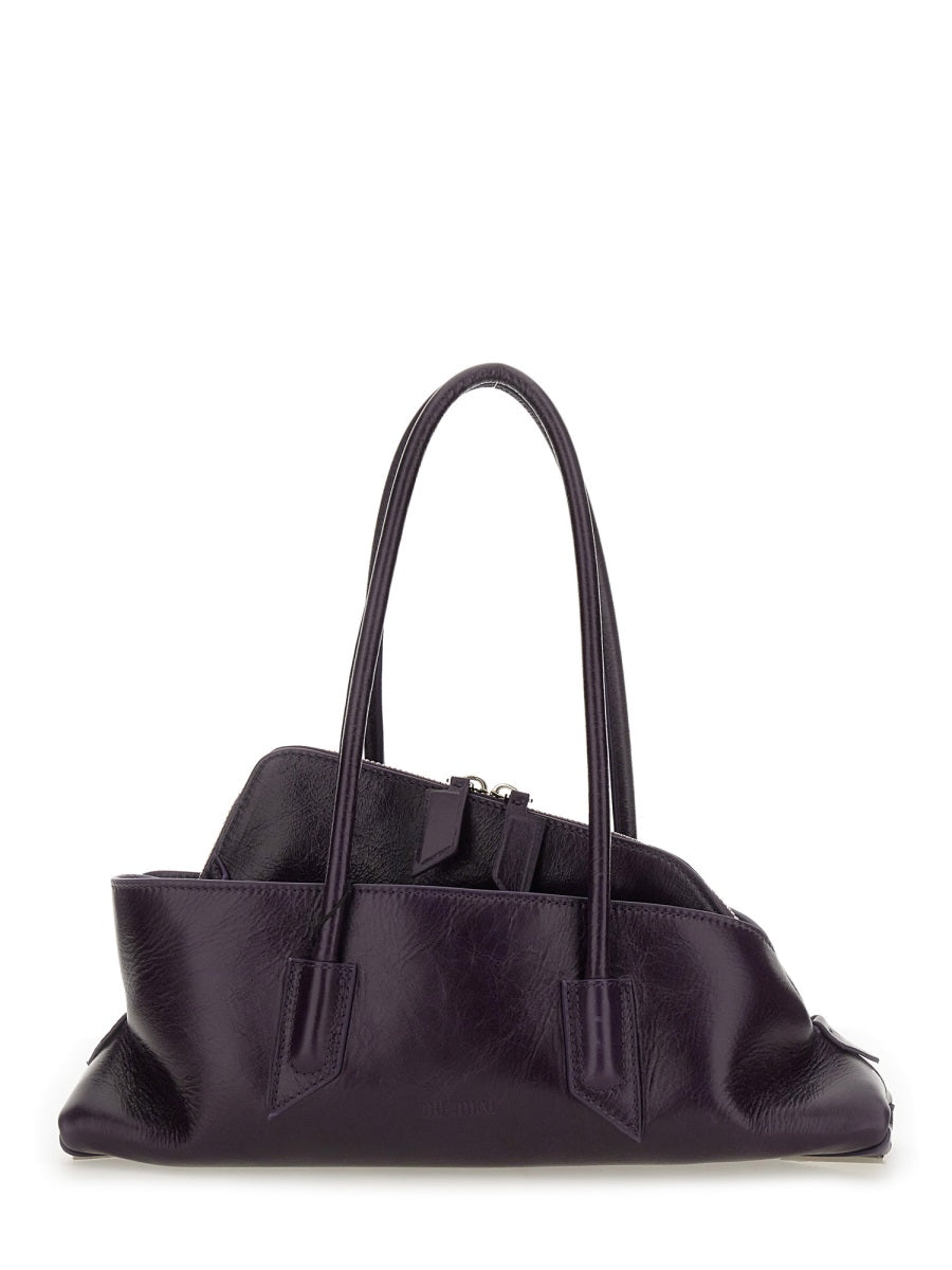 THE ATTICO Mini Curved Top Leather Handbag