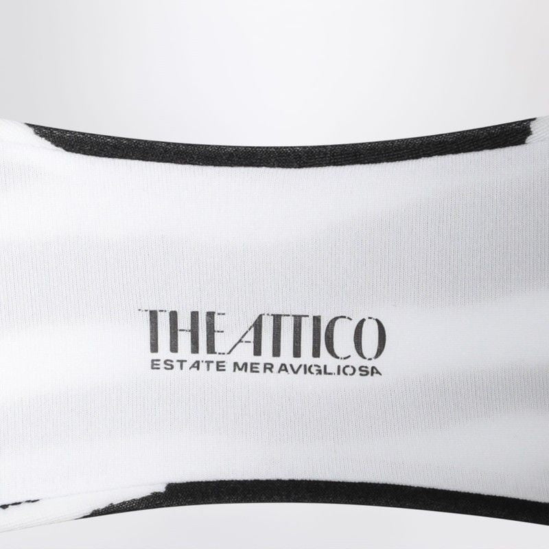 THE ATTICO Stylish Two-Piece Zebra Print Bikini