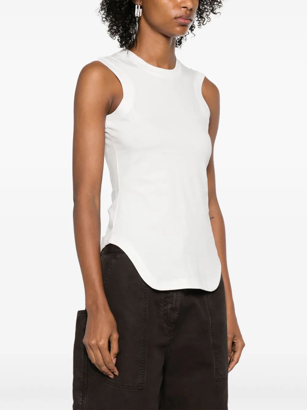 THE ATTICO Reese Mini Cotton Tank Top