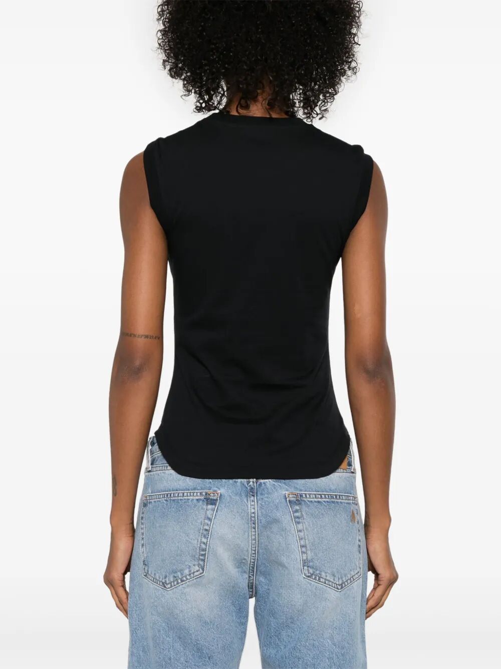 THE ATTICO Reese Sleeveless Cotton Tank Top