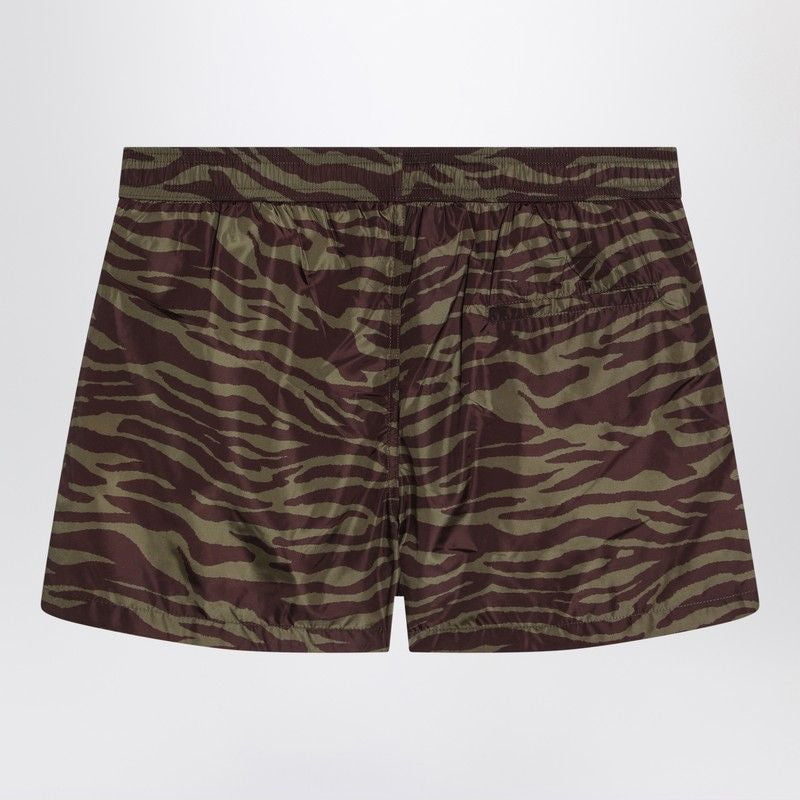 THE ATTICO Zebra Mini Shorts