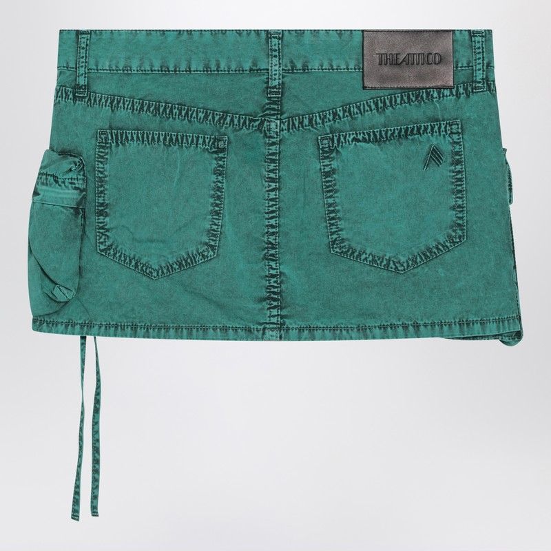 THE ATTICO Cargo Mini Denim Skirt