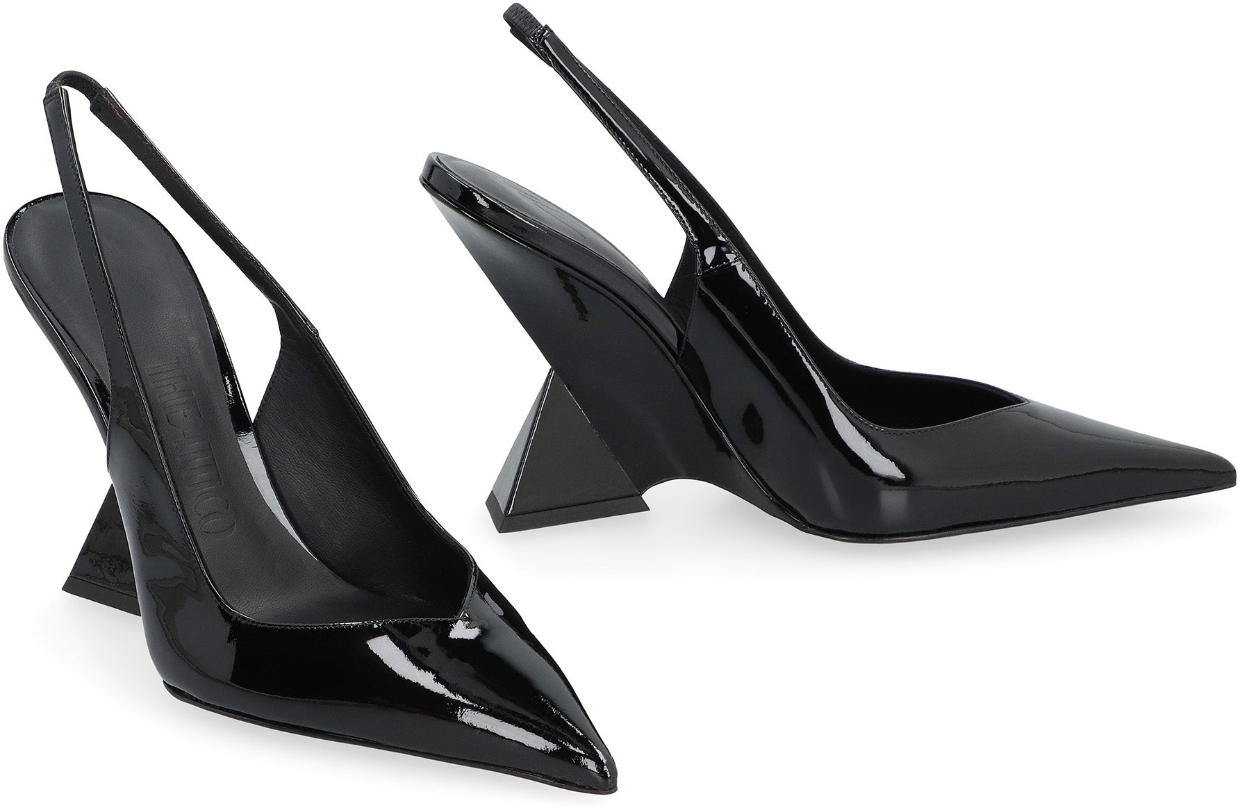 THE ATTICO Sculptured Heel Slingback Pumps