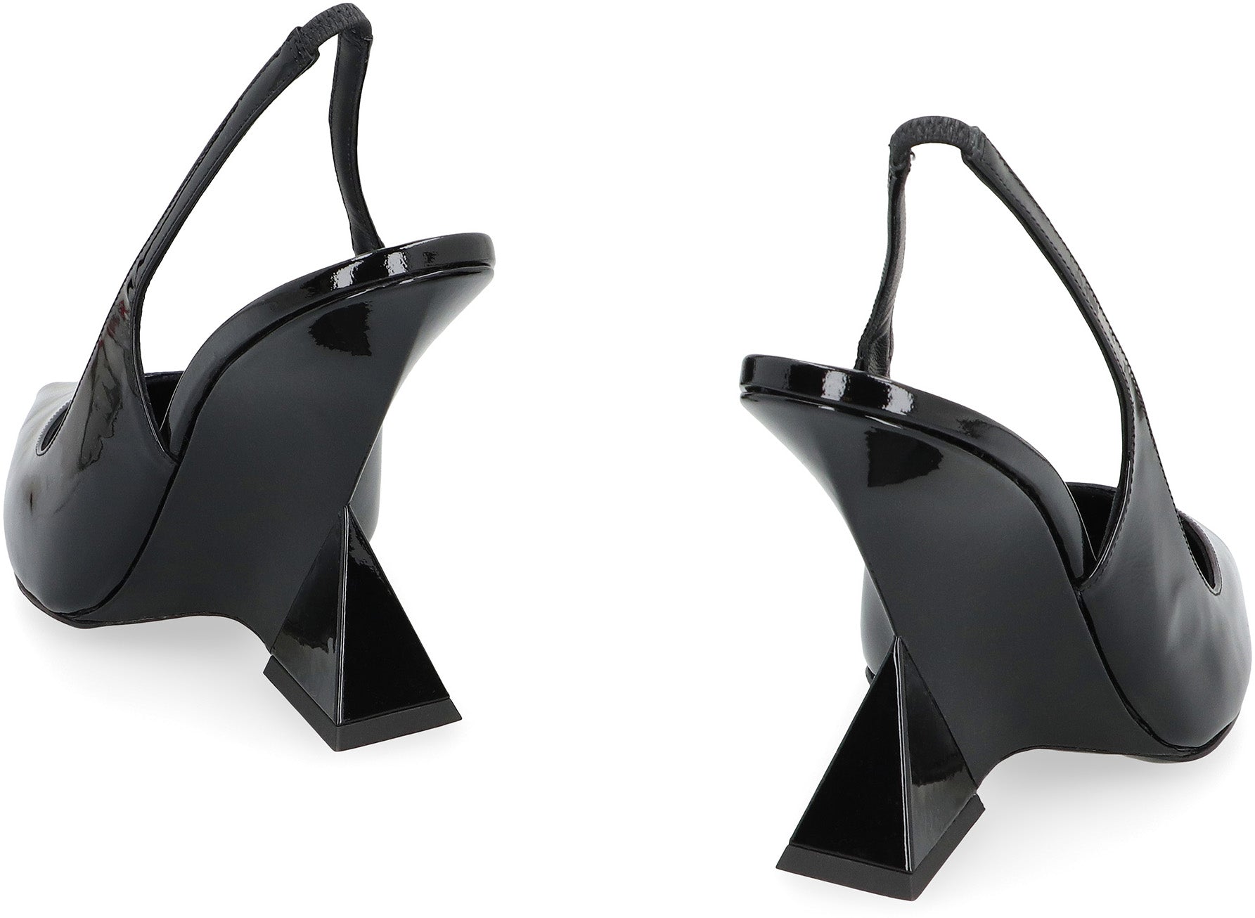 THE ATTICO Sculptured Heel Slingback Pumps