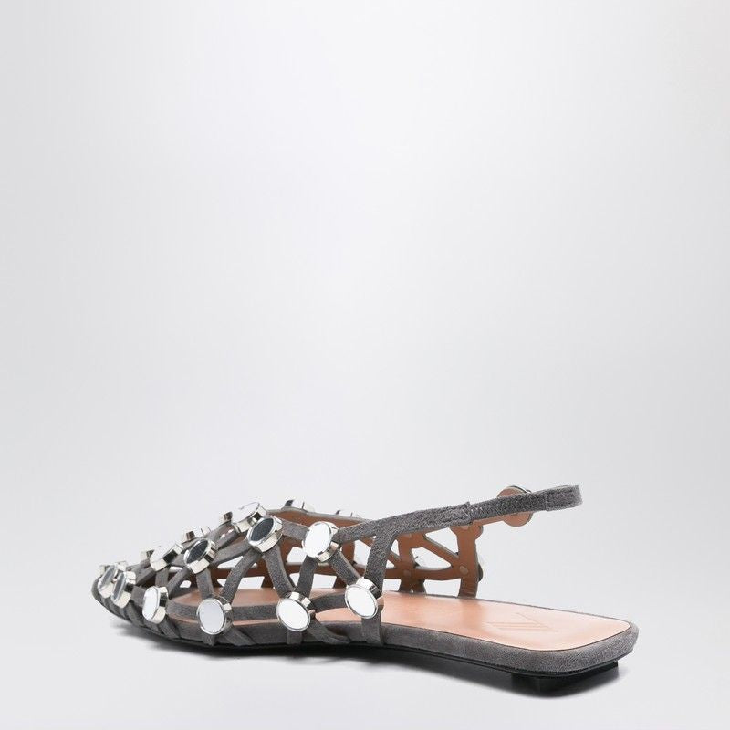 THE ATTICO Strappy Mini Ballerina Flats