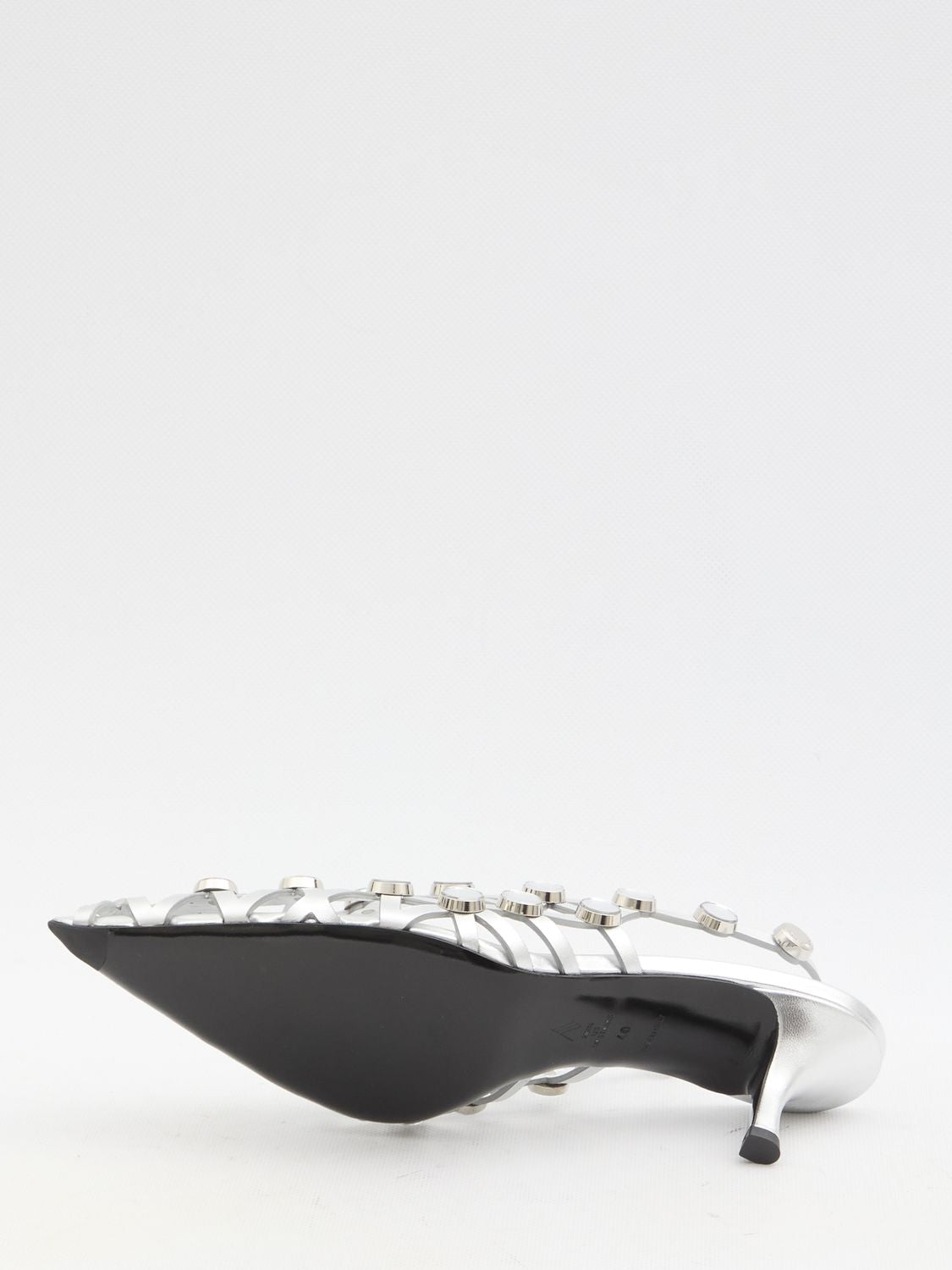 THE ATTICO Mini Grid Slingback 5cm Stiletto Heels