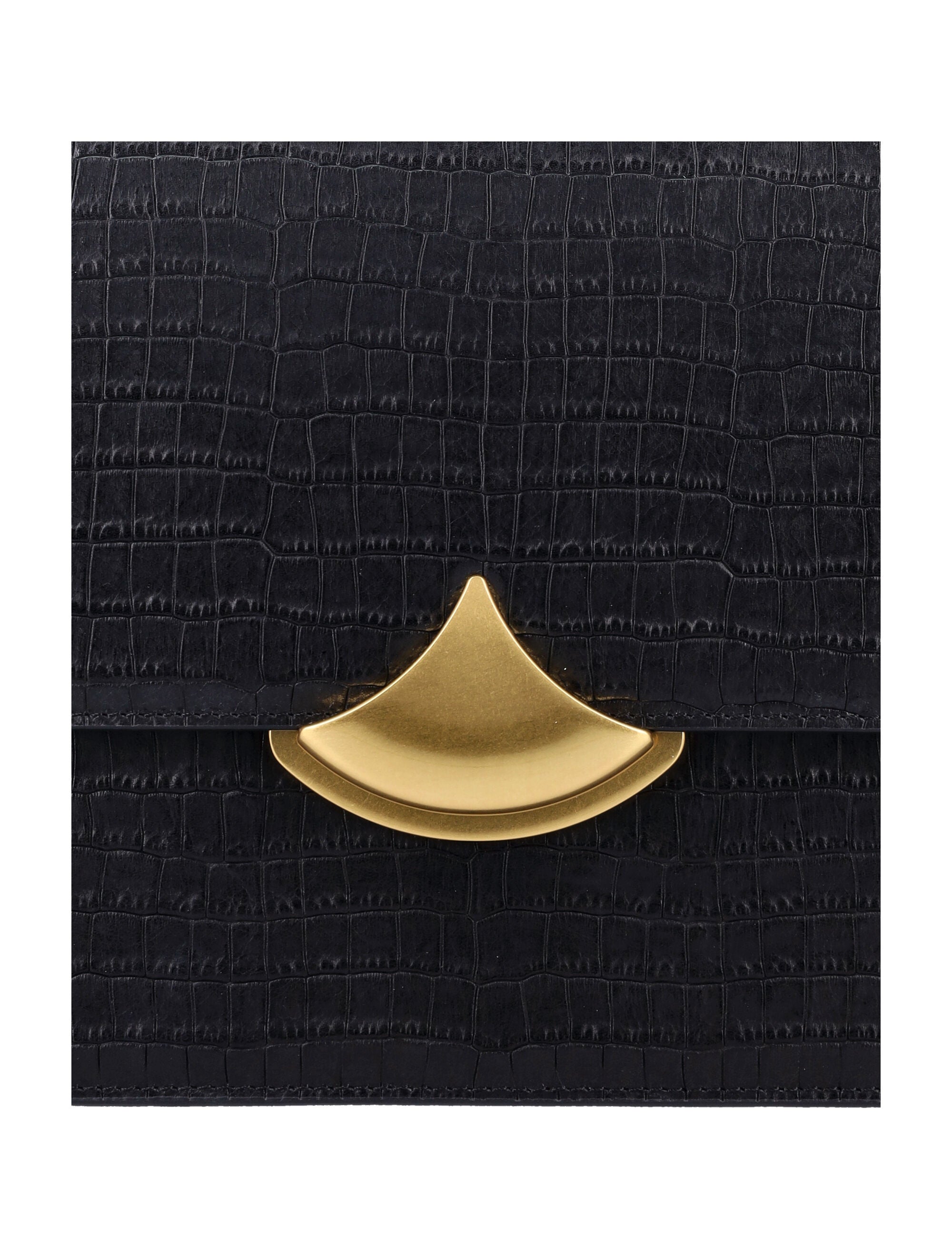 SESSUN Mini Crocodile-Print Leather Box Handbag - FW25