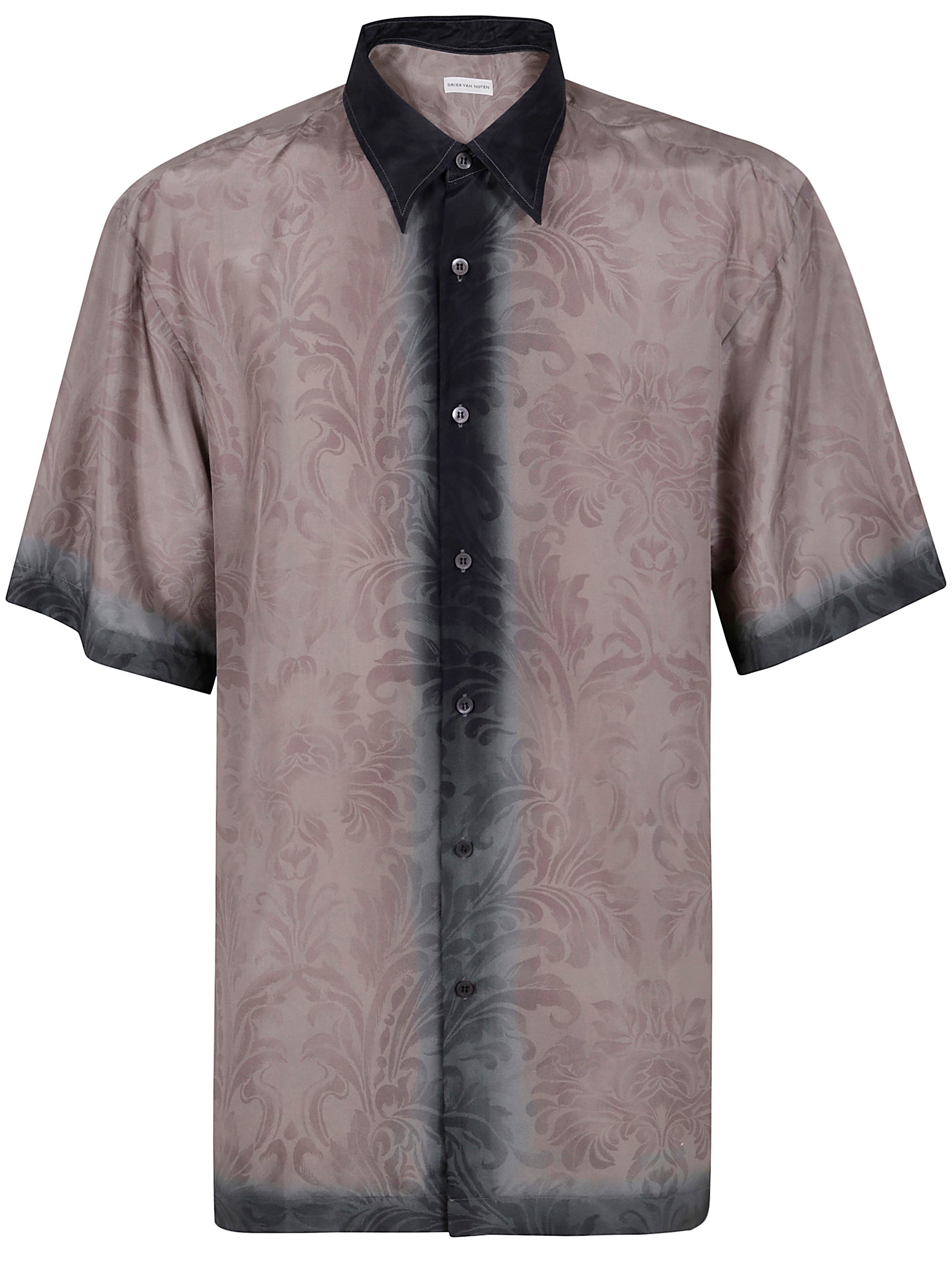 DRIES VAN NOTEN Short Sleeves Silk Shirt