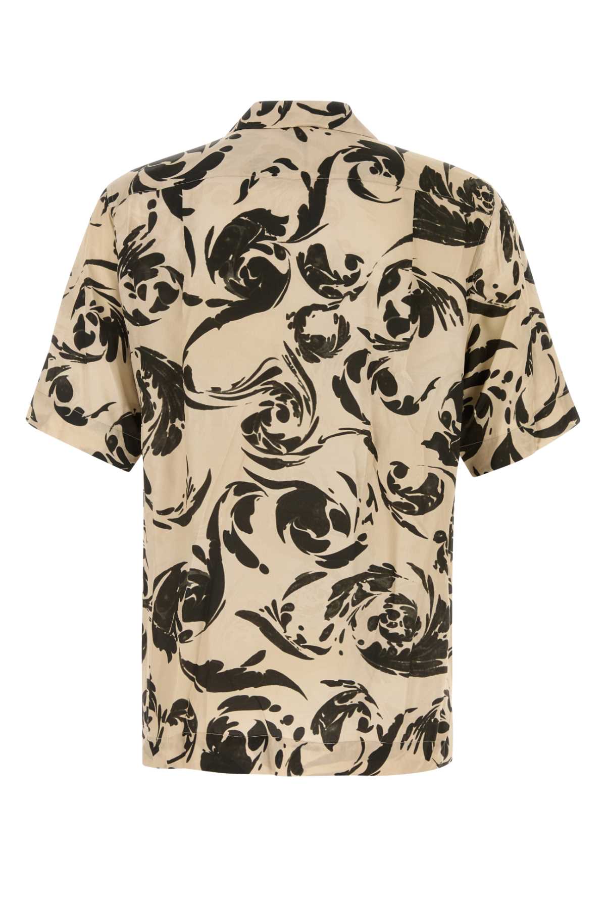 DRIES VAN NOTEN Printed Viscose Carltone Shirt