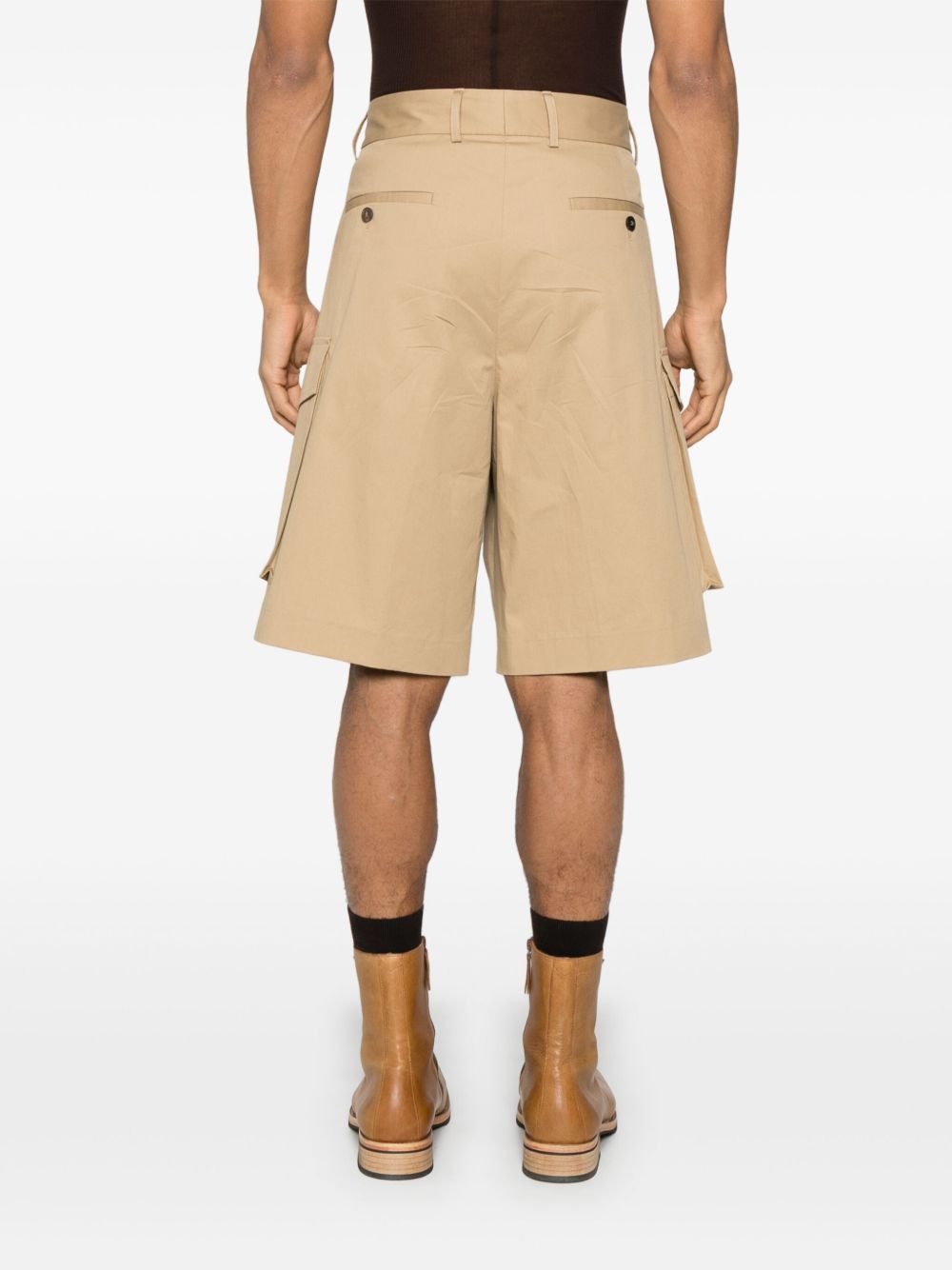 DRIES VAN NOTEN Loose Cargo Shorts for Men - SS25 Edition