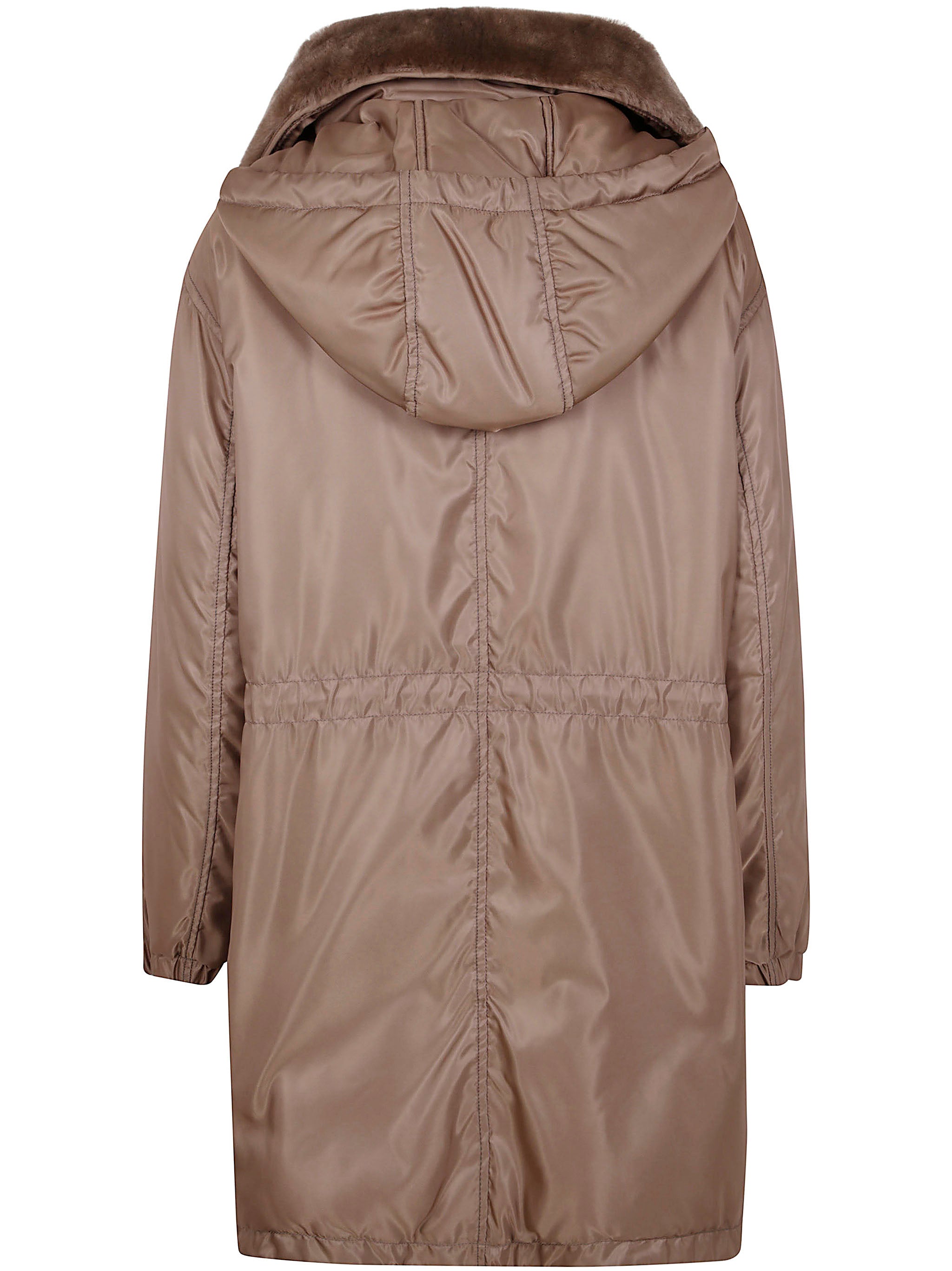 BLANCHA Merino Shearling and Nylon Fabric Parka Jacket for Women