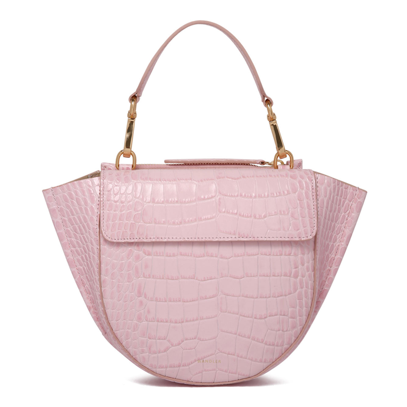 WANDLER Mini Croco Leather Bag