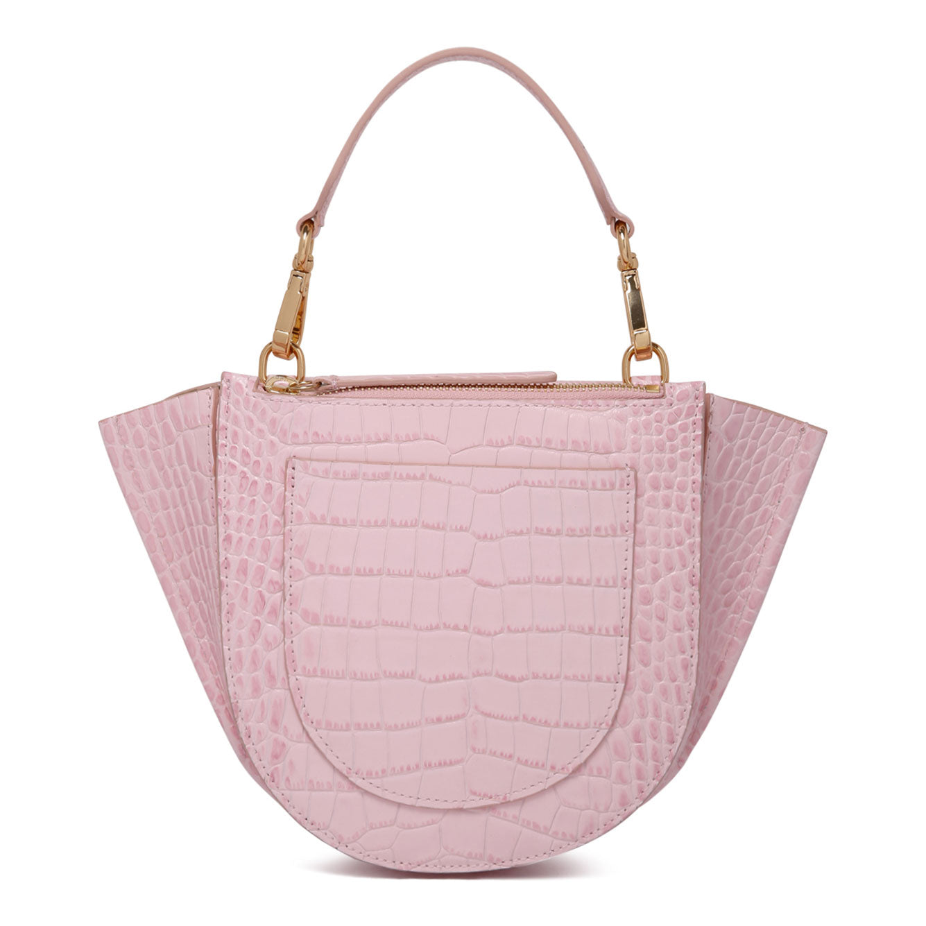 WANDLER Mini Croco Leather Bag