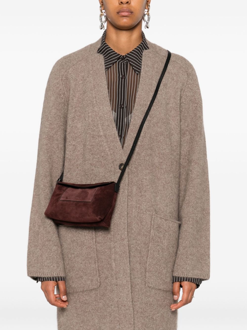 WANDLER Mini Suede Slouch Handbag