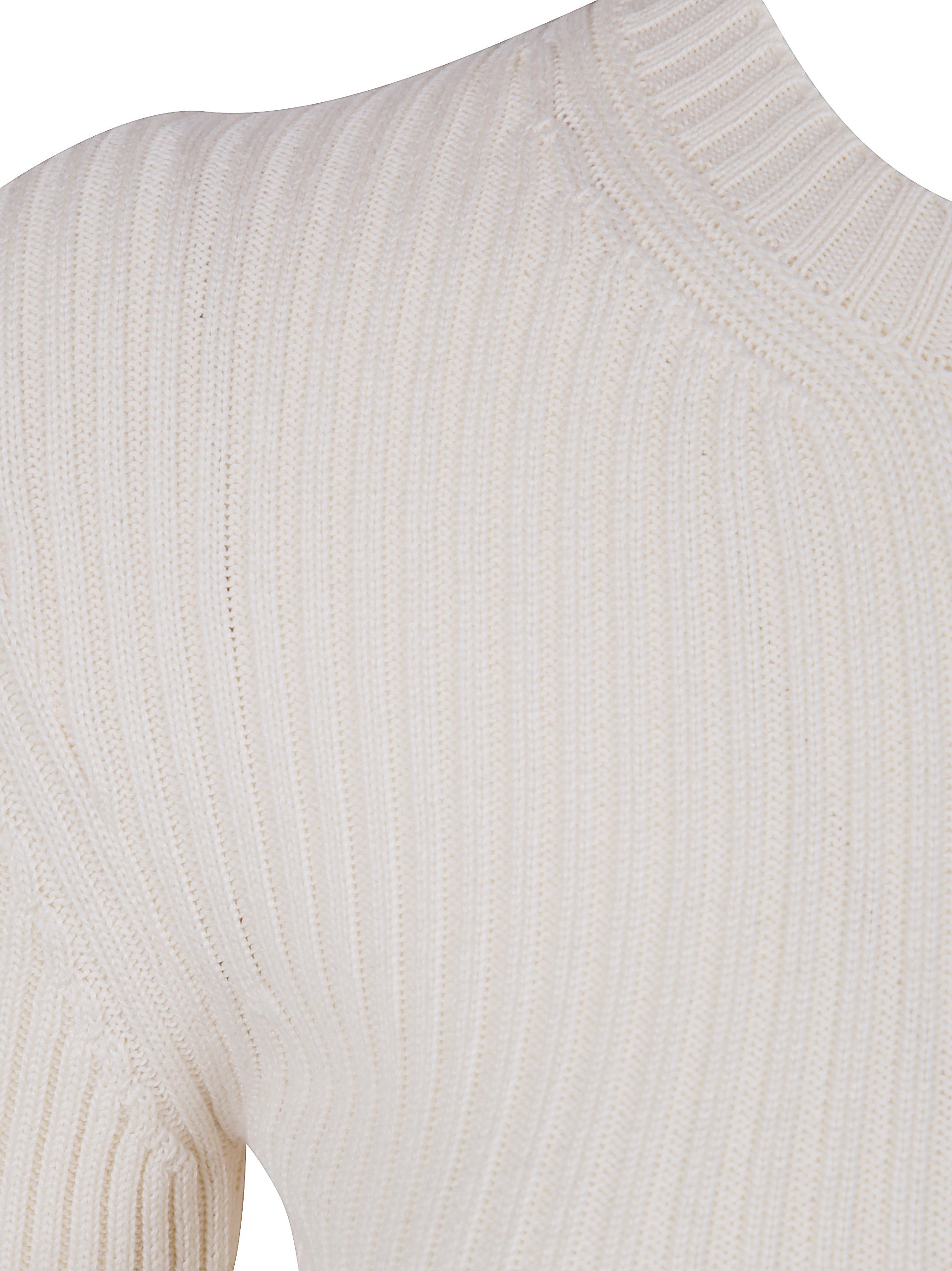 ANN DEMEULEMEESTER Cropped Zipped Cardigan in Cotton Blend