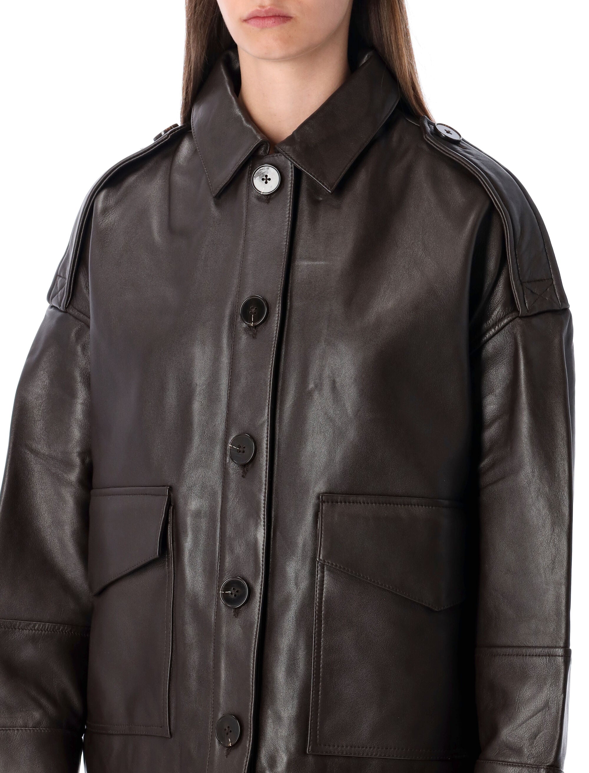 SESSUN Mini Lamb Leather Jacket