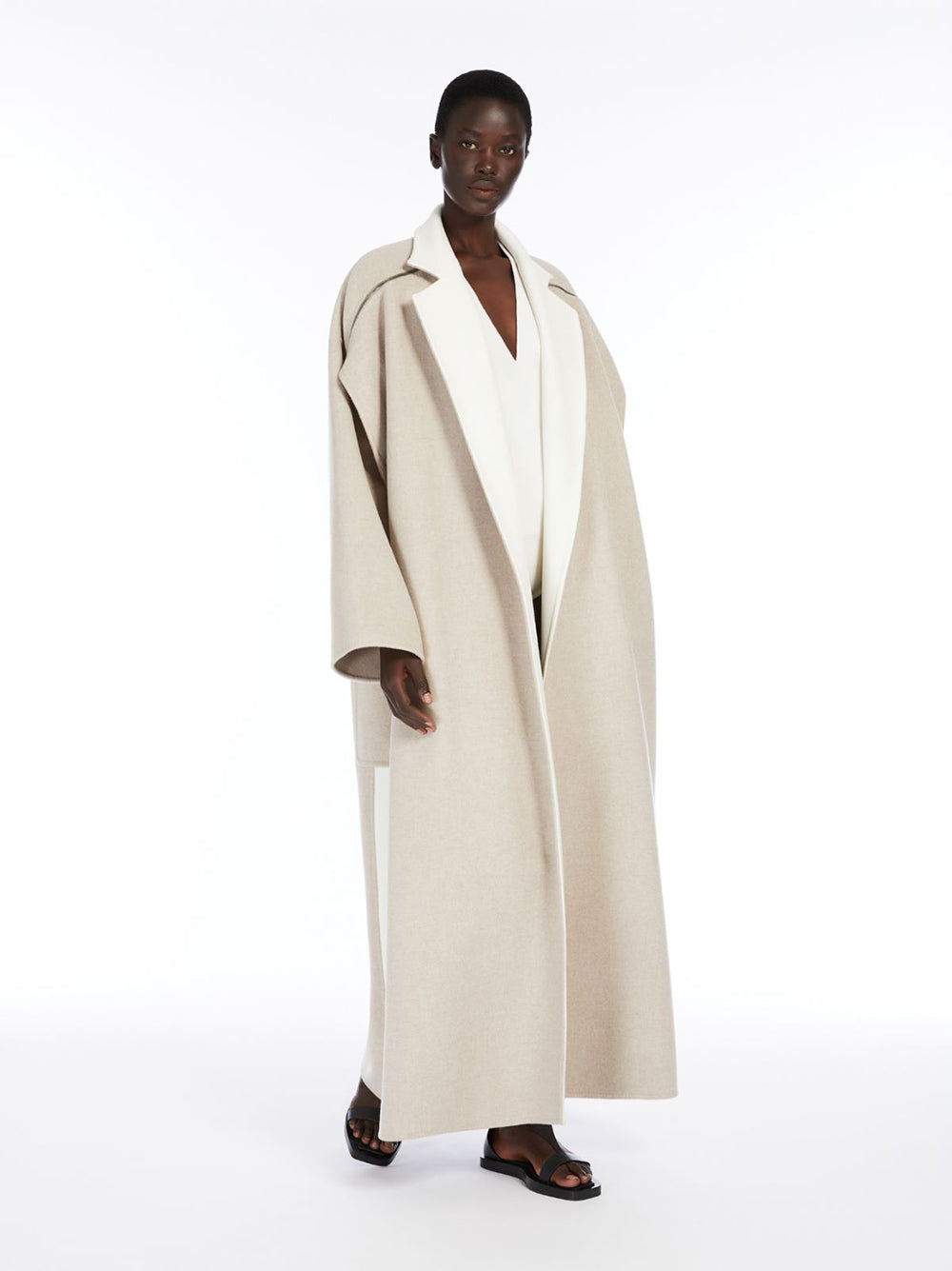 MAX MARA Oversized Fit Jacket with Exposed Zip Details - Size 34