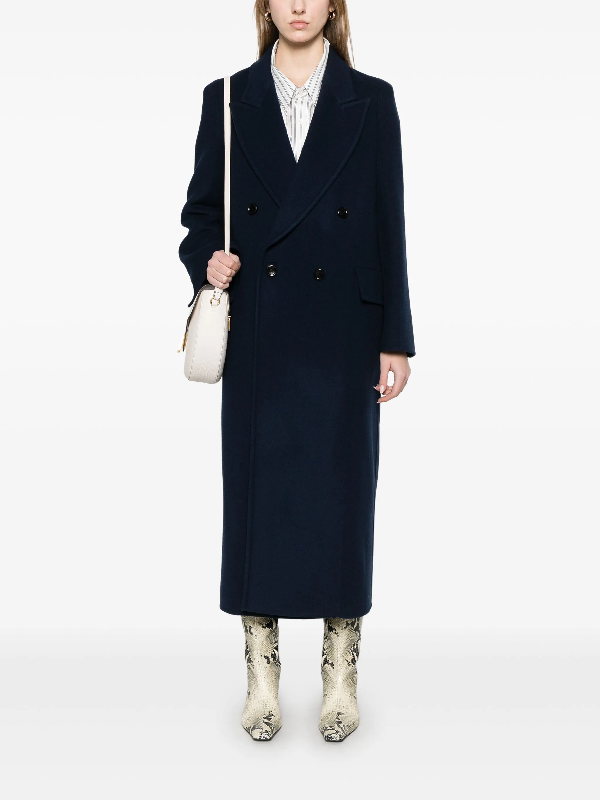MAX MARA Double-Breasted Wool and Cashmere Coat