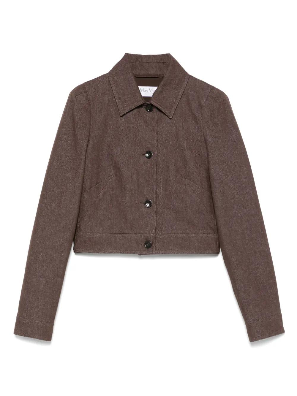 MAX MARA Cropped Cotton Jacket for Women - Size 40