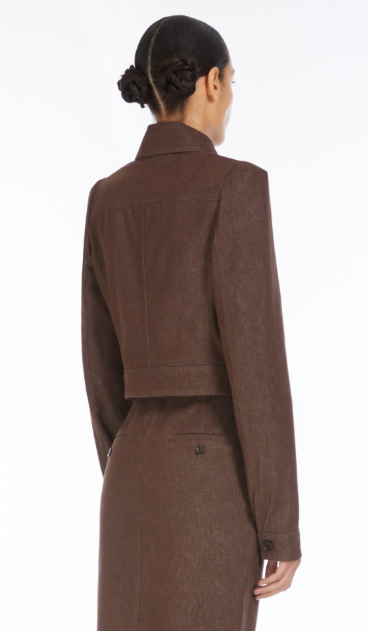 MAX MARA Front Buttoned Jacket with Waist Tabs for Women