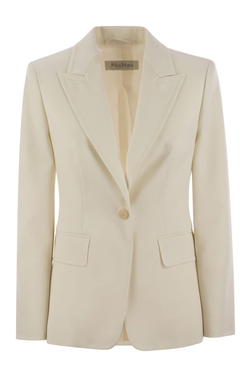 MAX MARA Tailored Wool Gabardine Blazer