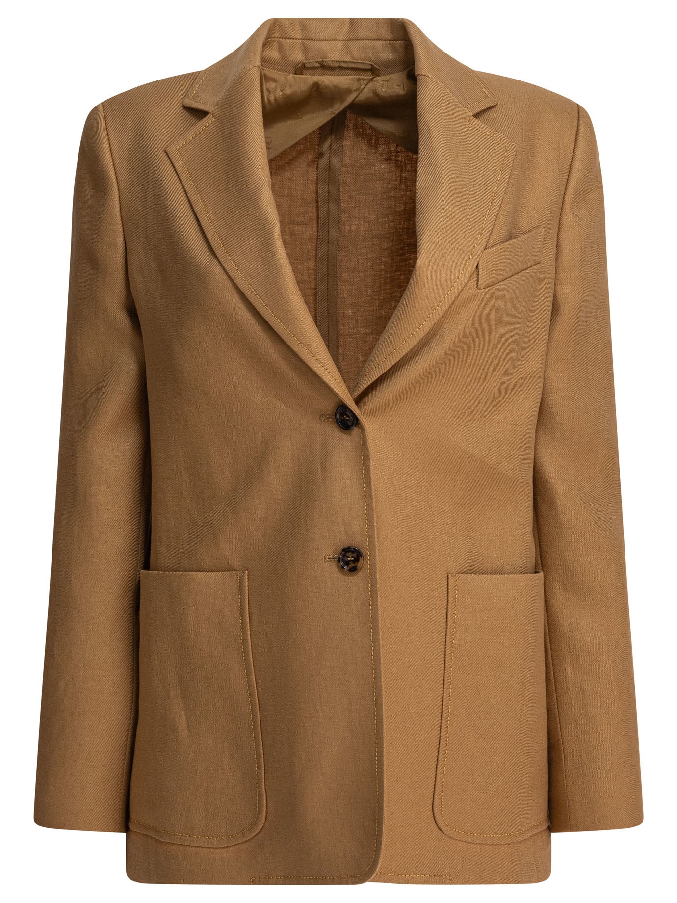 MAX MARA Single-Breasted Linen Blazer for Women