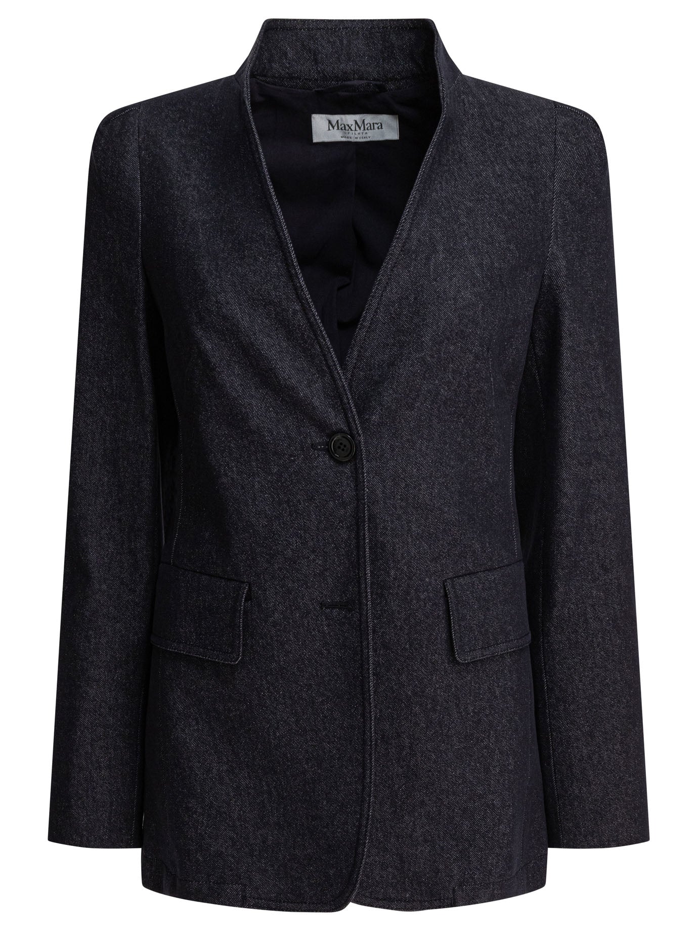 MAX MARA Denim-effect Blazer for Women - Slim Fit