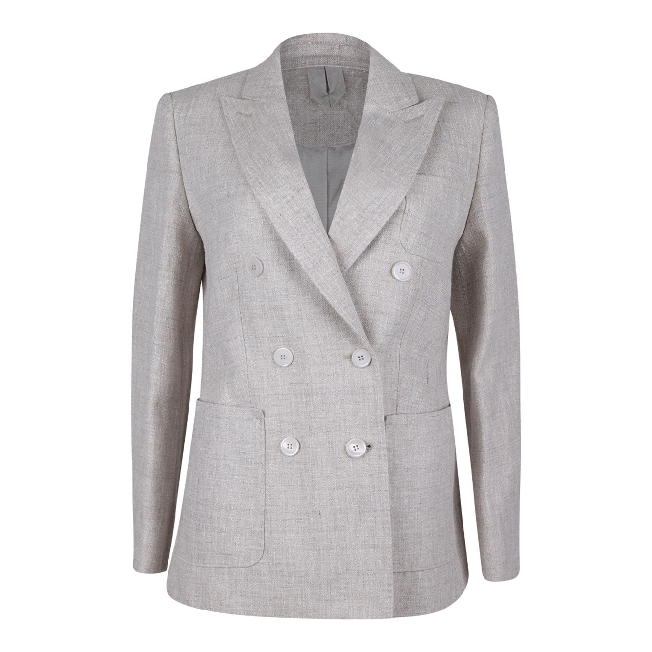 MAX MARA Lightweight Linen Wool Silk Jacket - Size 318001