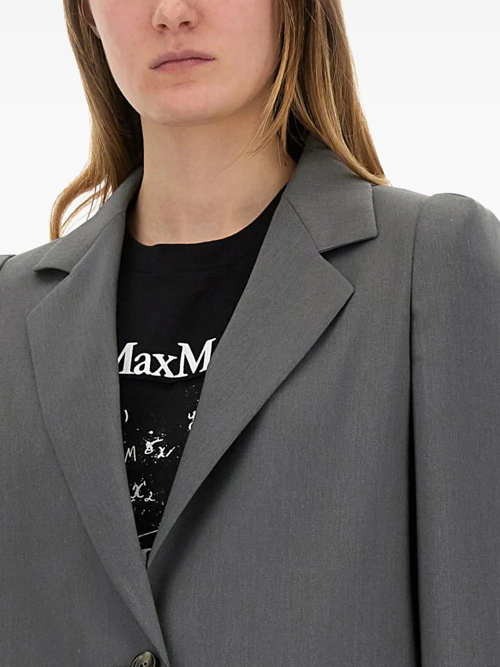 MAX MARA Regular Fit Jacket with Virgin Wool and Mohair - Size 38