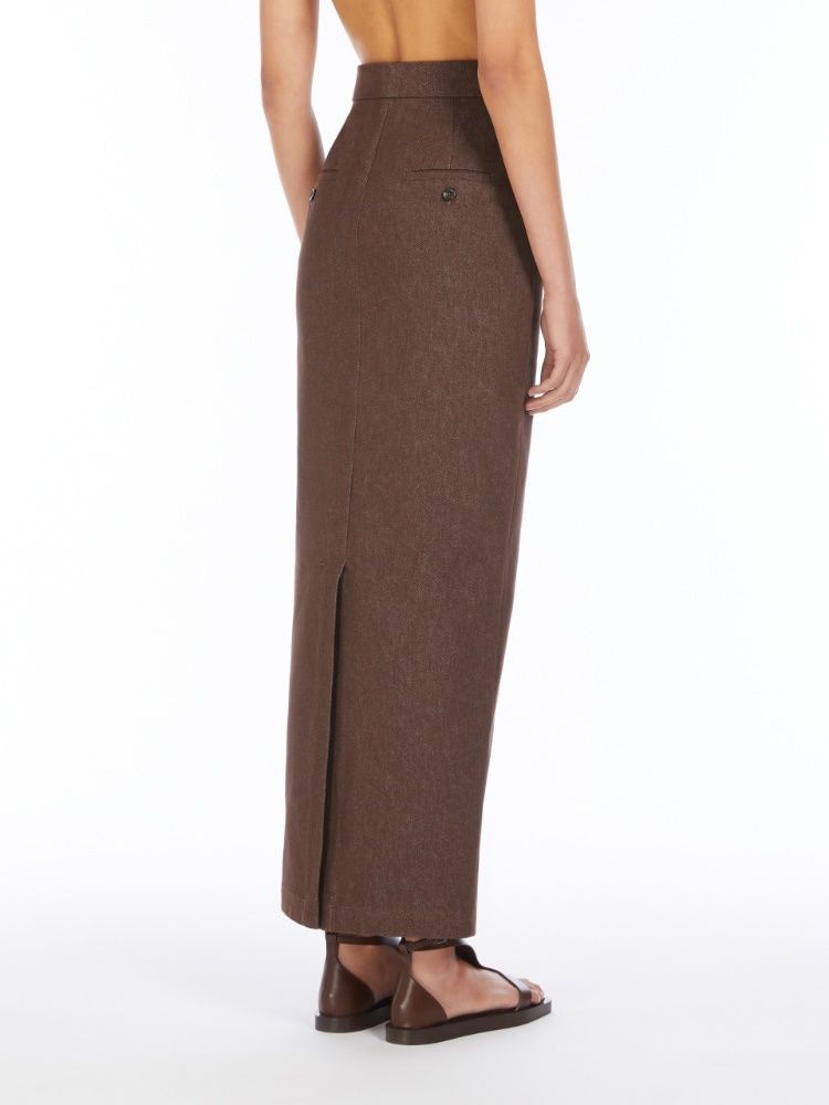 MAX MARA Pianosa Long Denim Skirt for Women