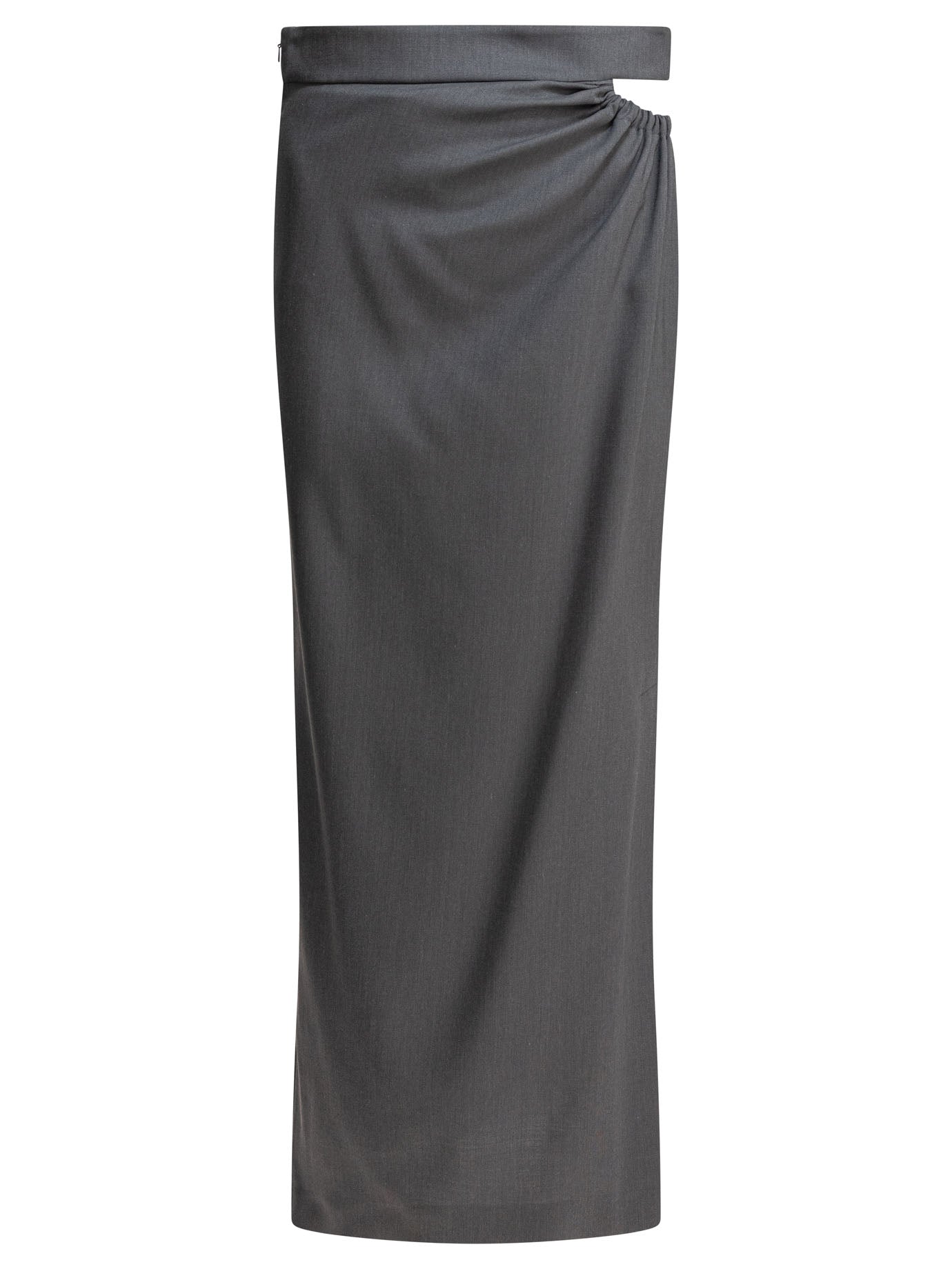 MAX MARA Elegant Cut-out Skirt with Asymmetrical Slit