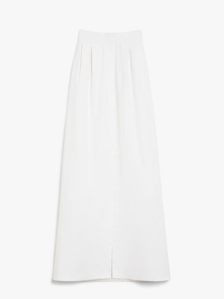 MAX MARA Wide Gabardine Skirt - Elegant Long Design