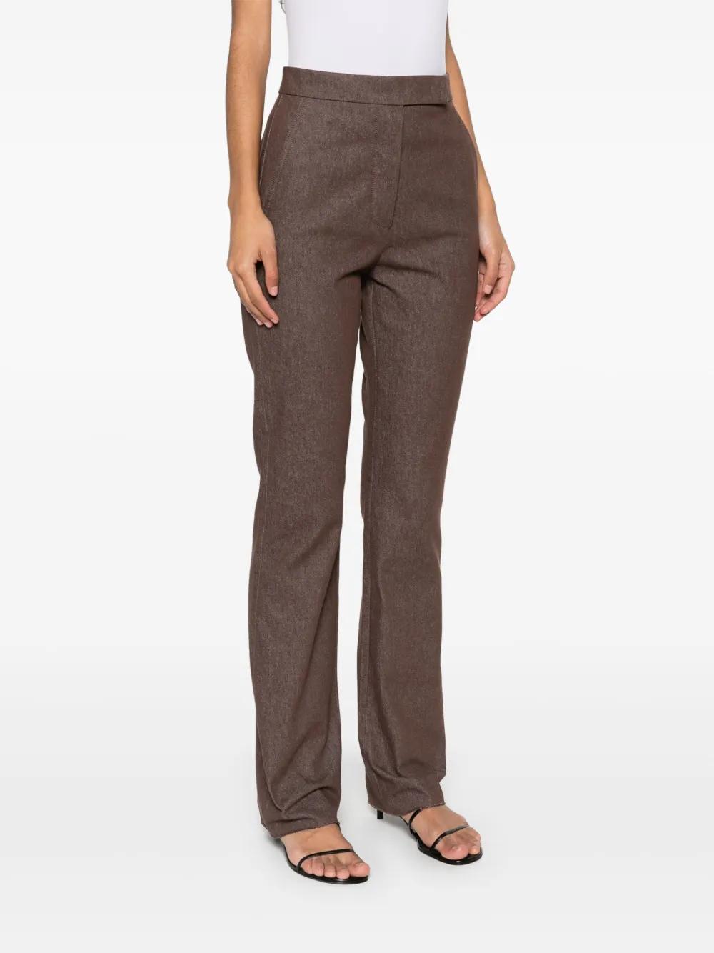MAX MARA Straight Fit Cotton Trousers - Size 40 IT