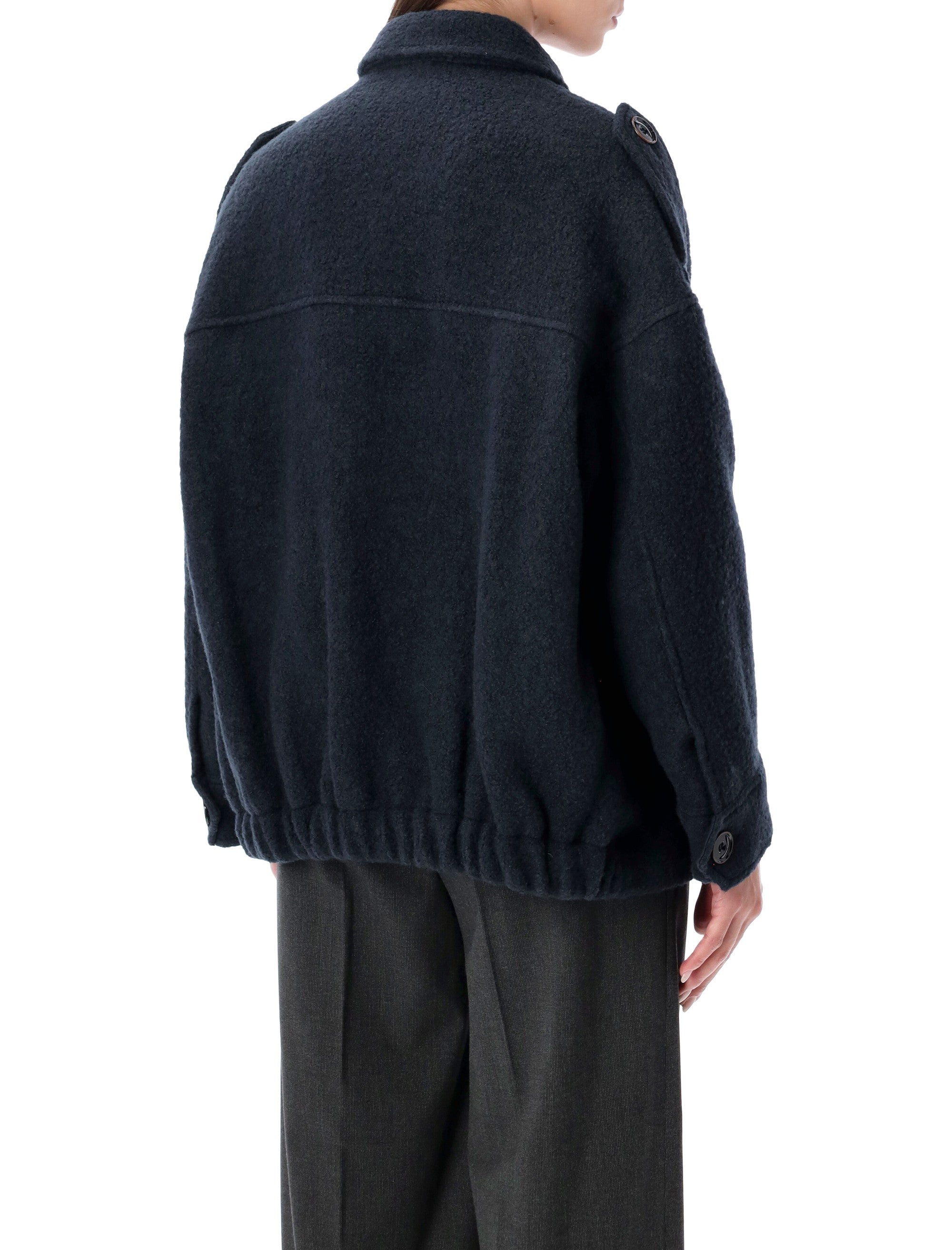 SESSUN Mini Blouson-Style Recycled Wool Jacket