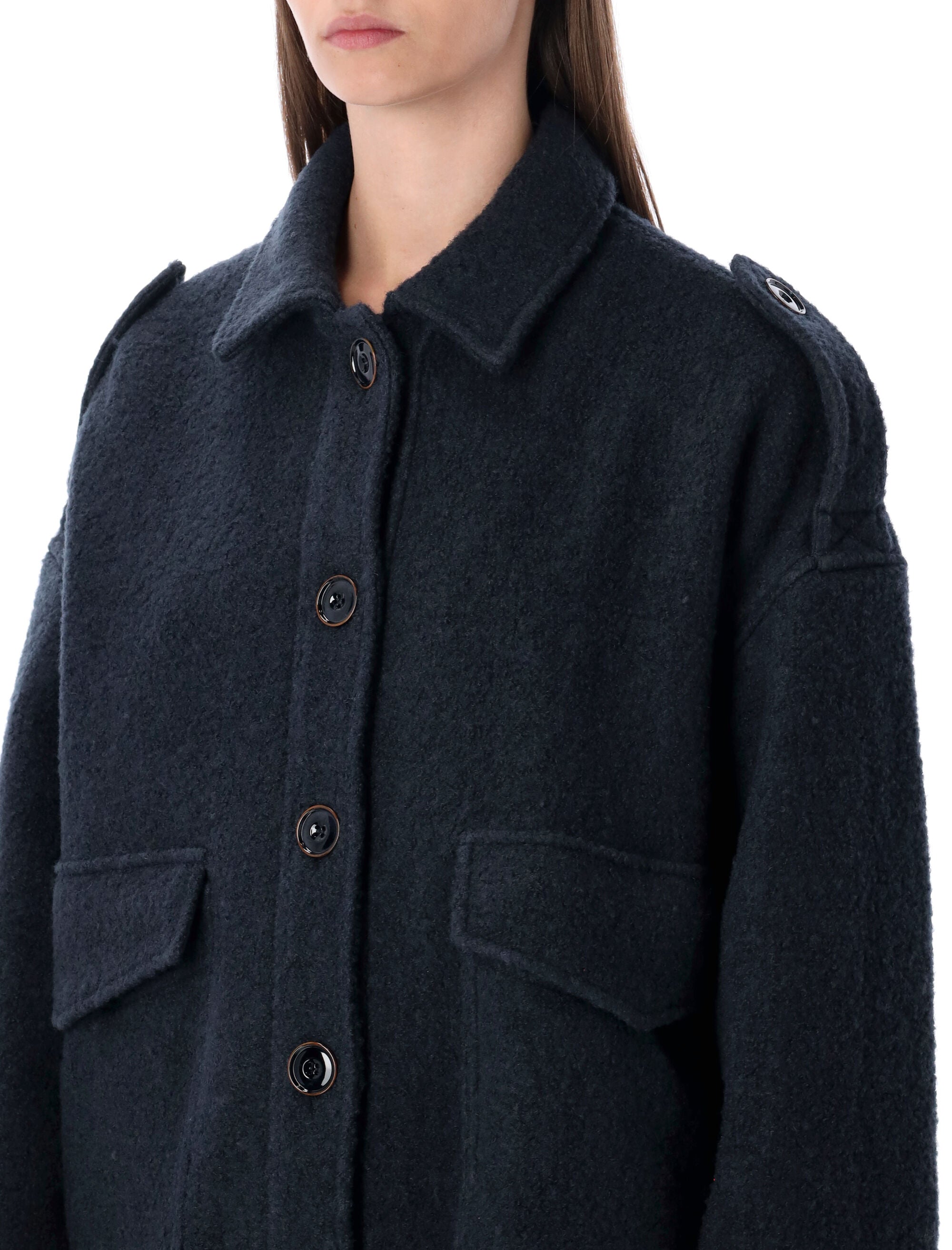 SESSUN Mini Blouson-Style Recycled Wool Jacket