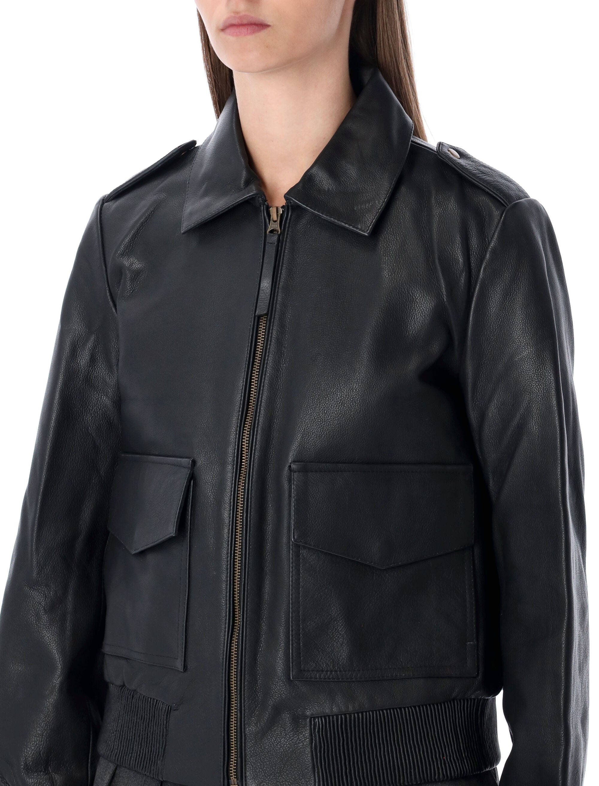 SESSUN Mini Lamb Leather Blouson for Women