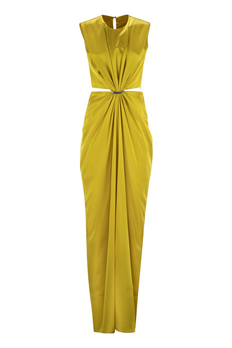 MAX MARA Silk Satin Hourglass Dress