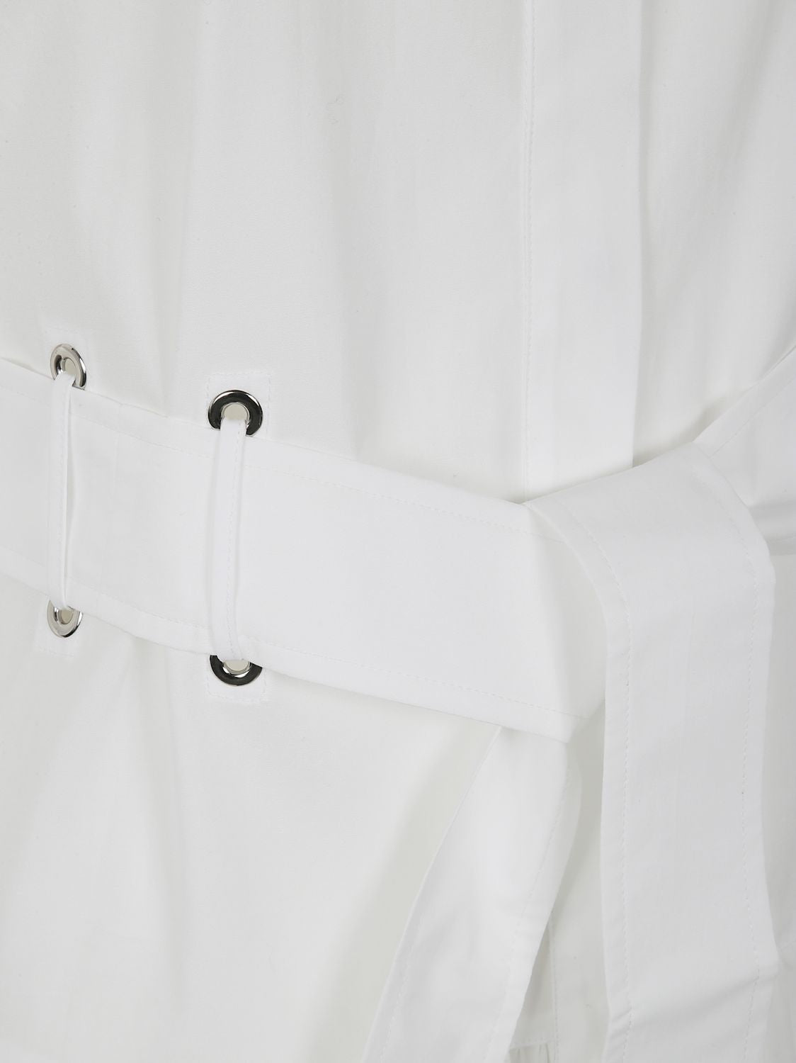 MAX MARA Belted Short Sleeves Popeline Dress