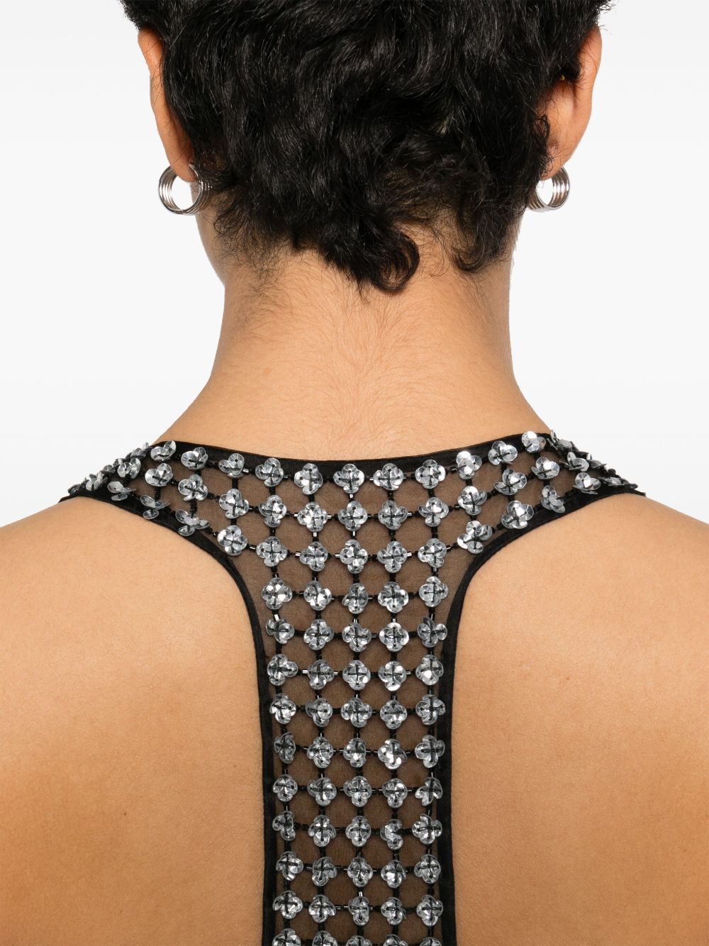 MAX MARA PIANOFORTE Sleeveless Racerback Dress with Concealed Zip for Women