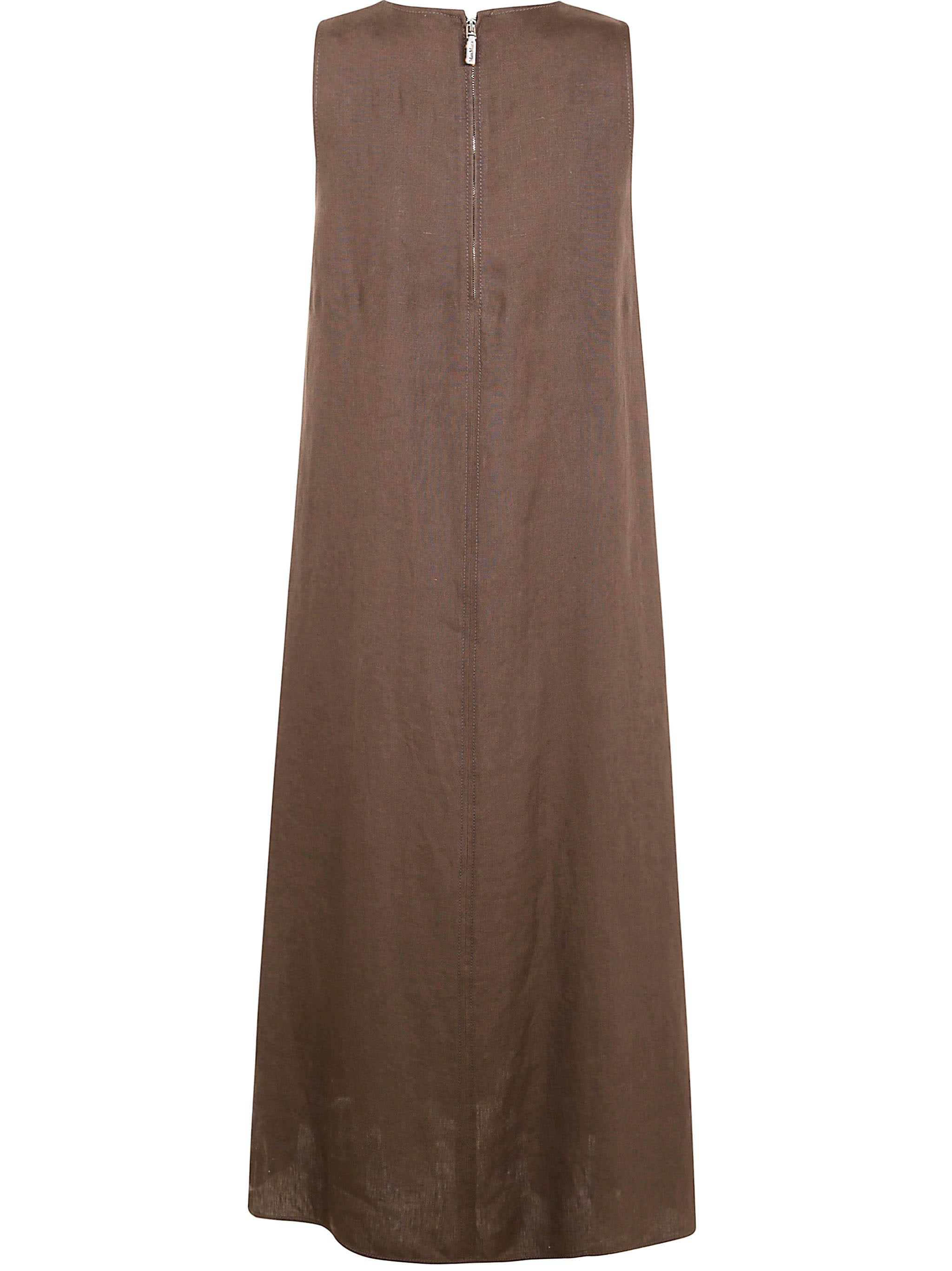MAX MARA Sleeveless Linen Dress