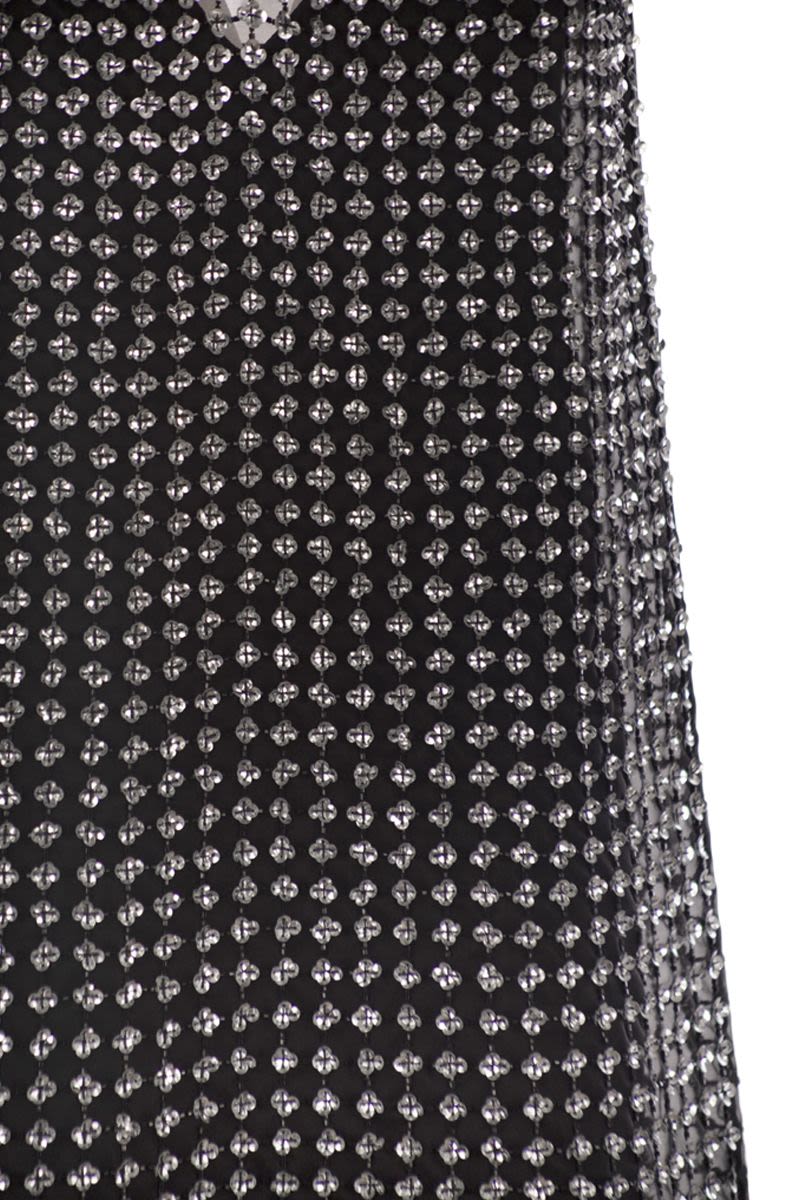 MAX MARA Mini Sleeveless Sequin Dress