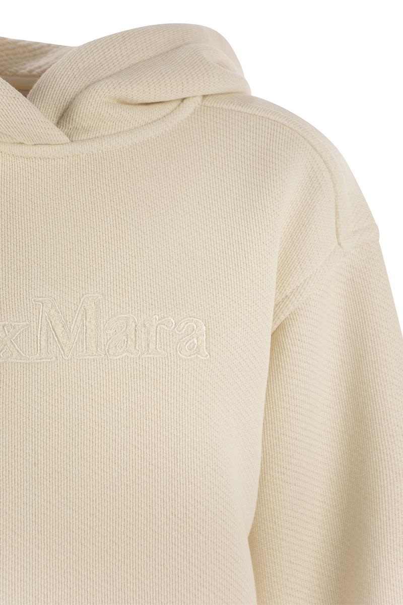 MAX MARA Oversized Embroidered Hoodie T-Shirt