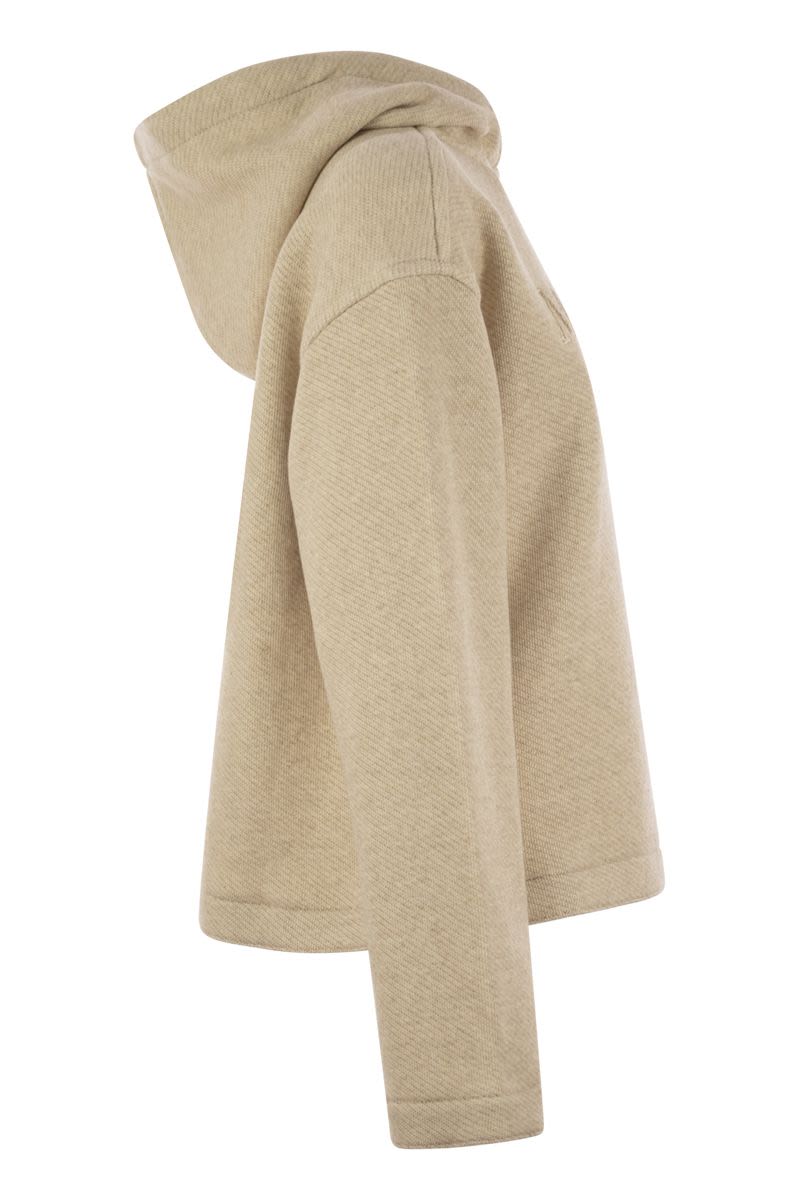 MAX MARA Oversized Embroidered Hoodie T-Shirt