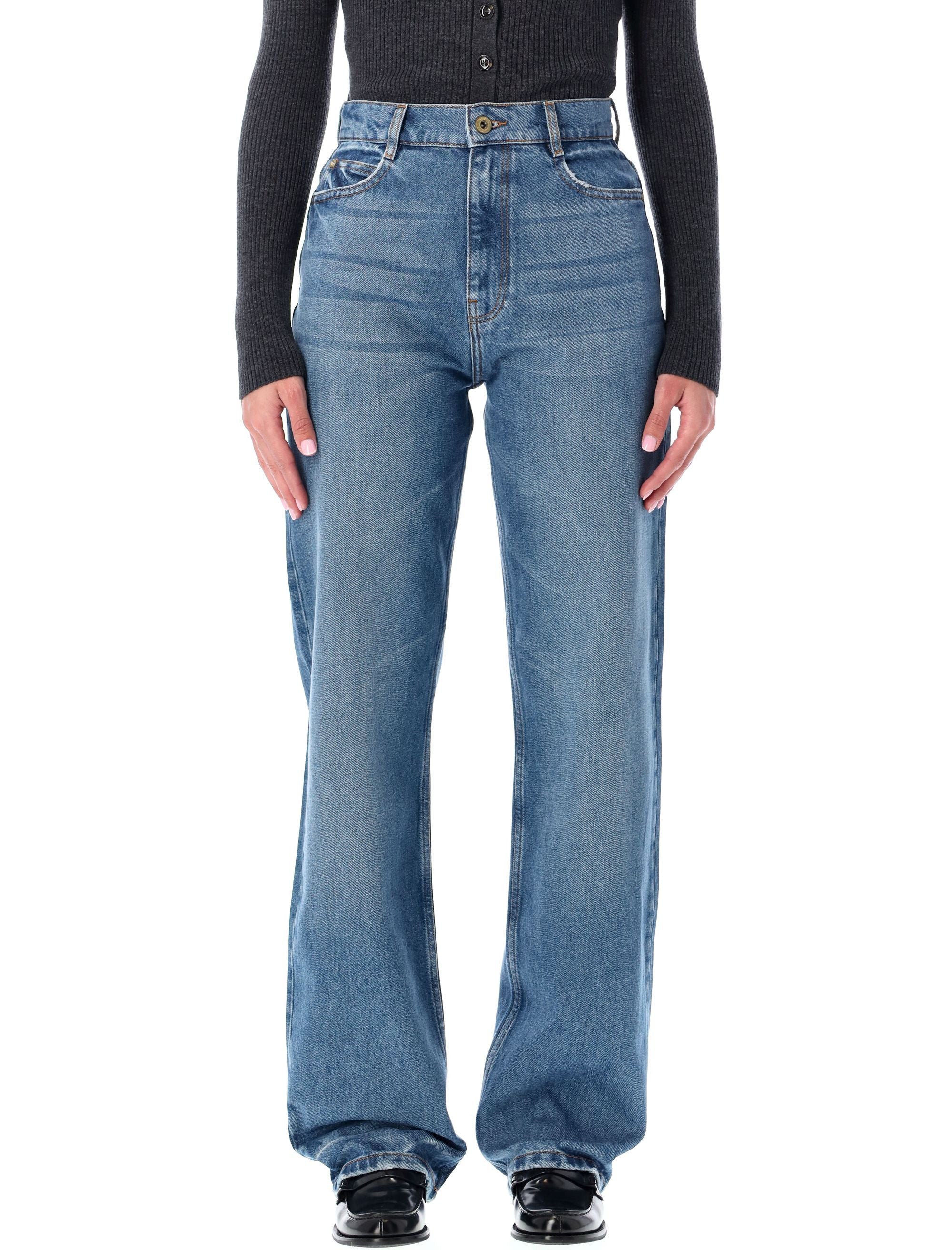 SESSUN Straight-Leg Relaxed Fit Jeans - Size 36