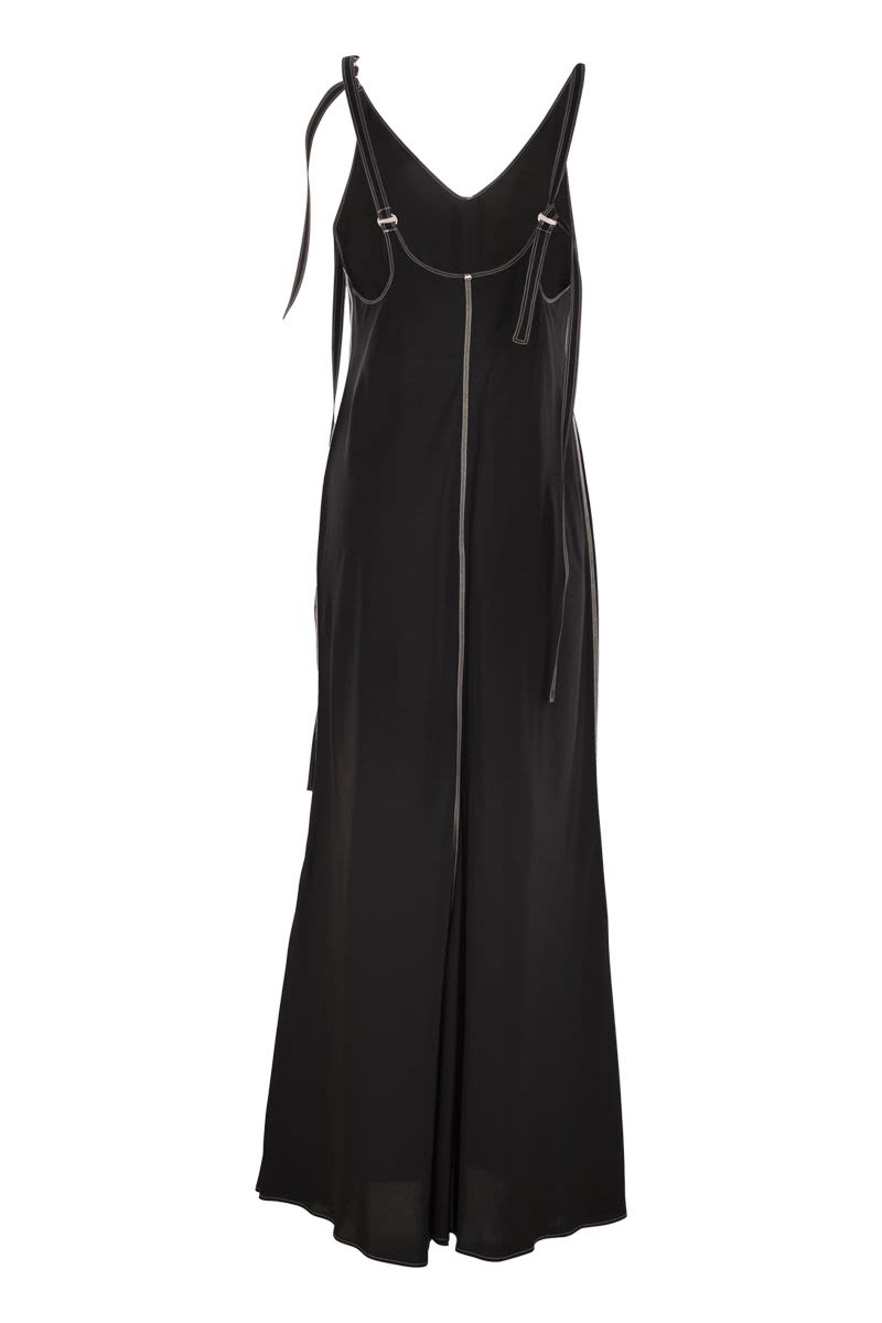 MAX MARA SPORTMAX Long Dress with Adjustable Shoulder Straps