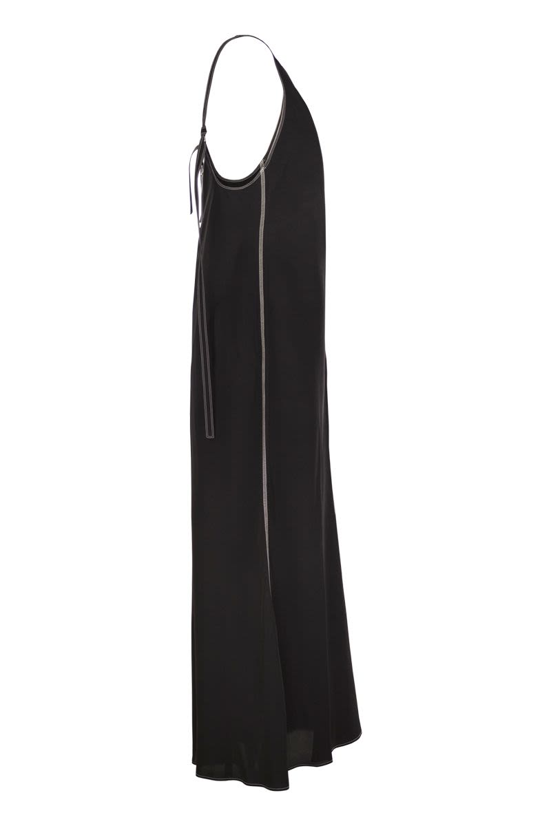 MAX MARA SPORTMAX Long Dress with Adjustable Shoulder Straps
