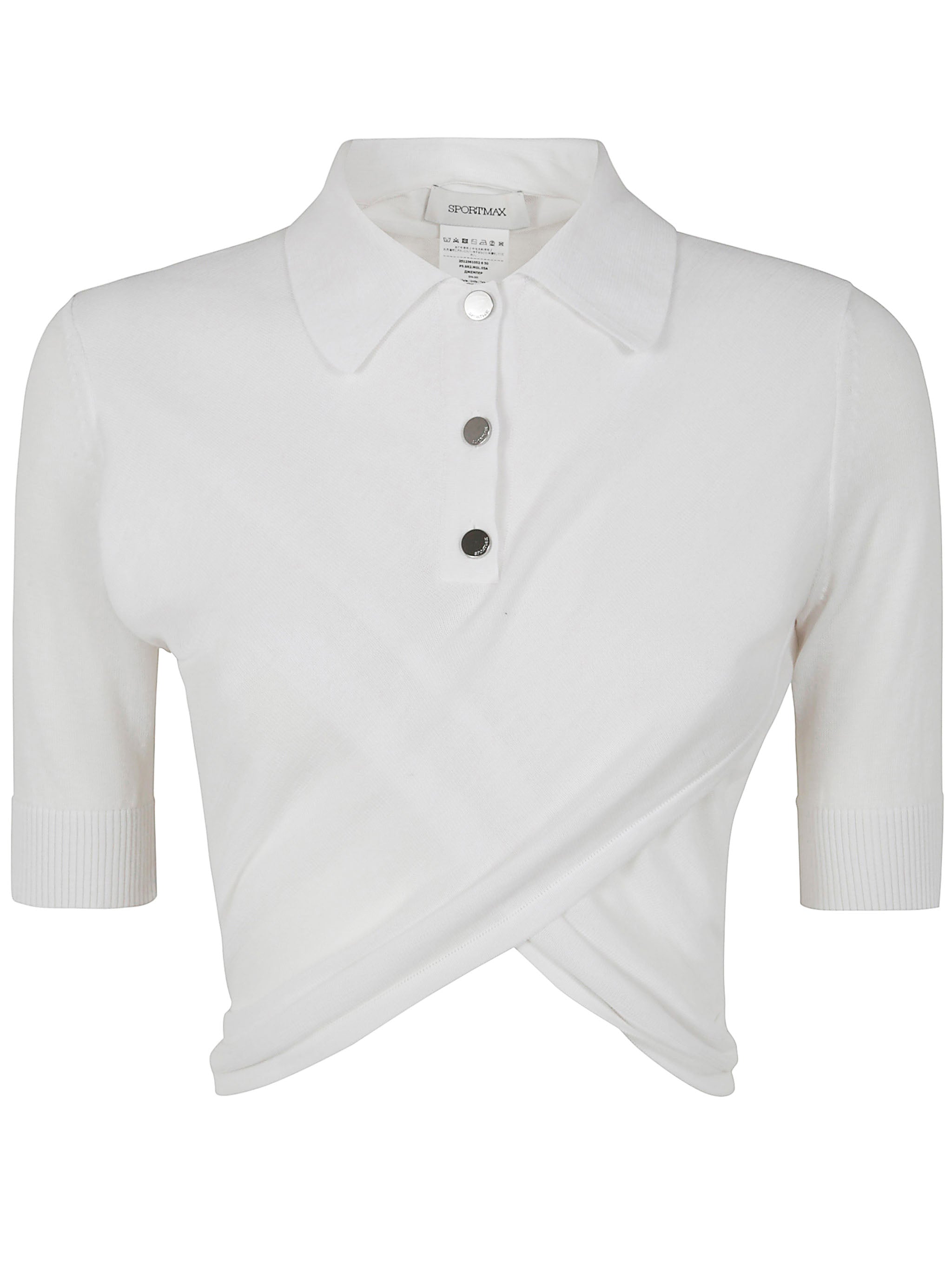 MAX MARA SPORTMAX Cropped Polo Shirt for Women - SS25