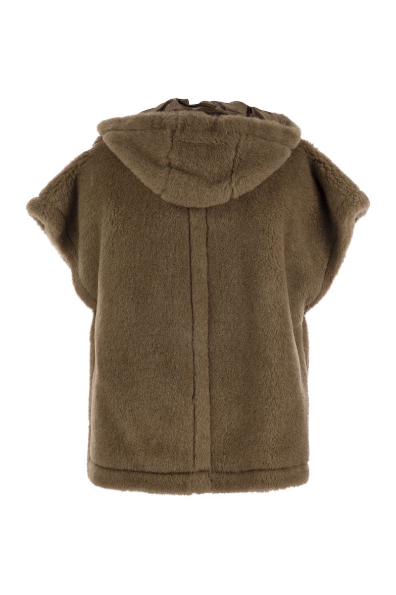 MAX MARA Teddy Fabric Cape Vest